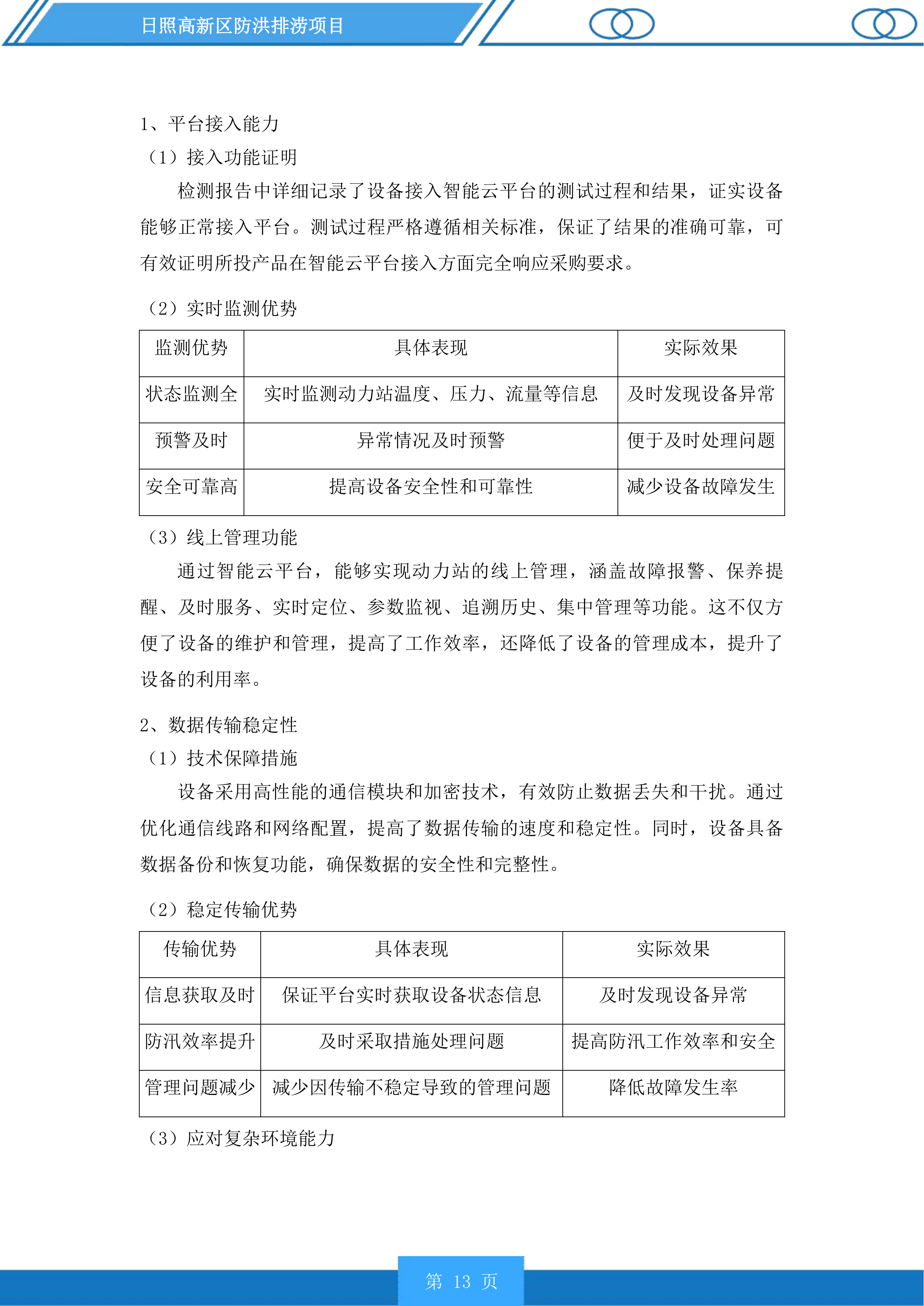 日照高新区防洪排涝项目投标方案.docx 第13页