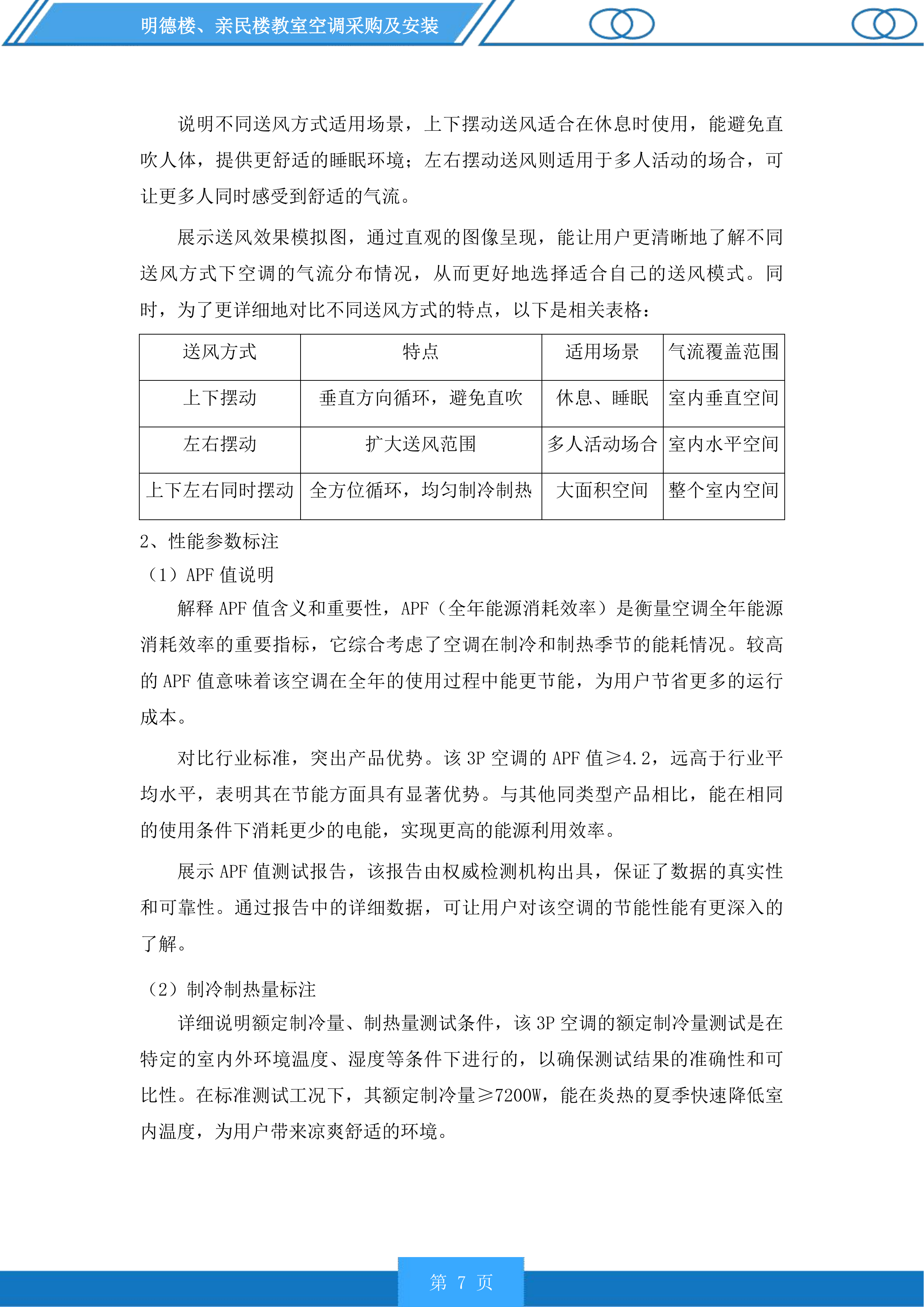 明德楼、亲民楼教室空调采购及安装投标方案.docx 第7页