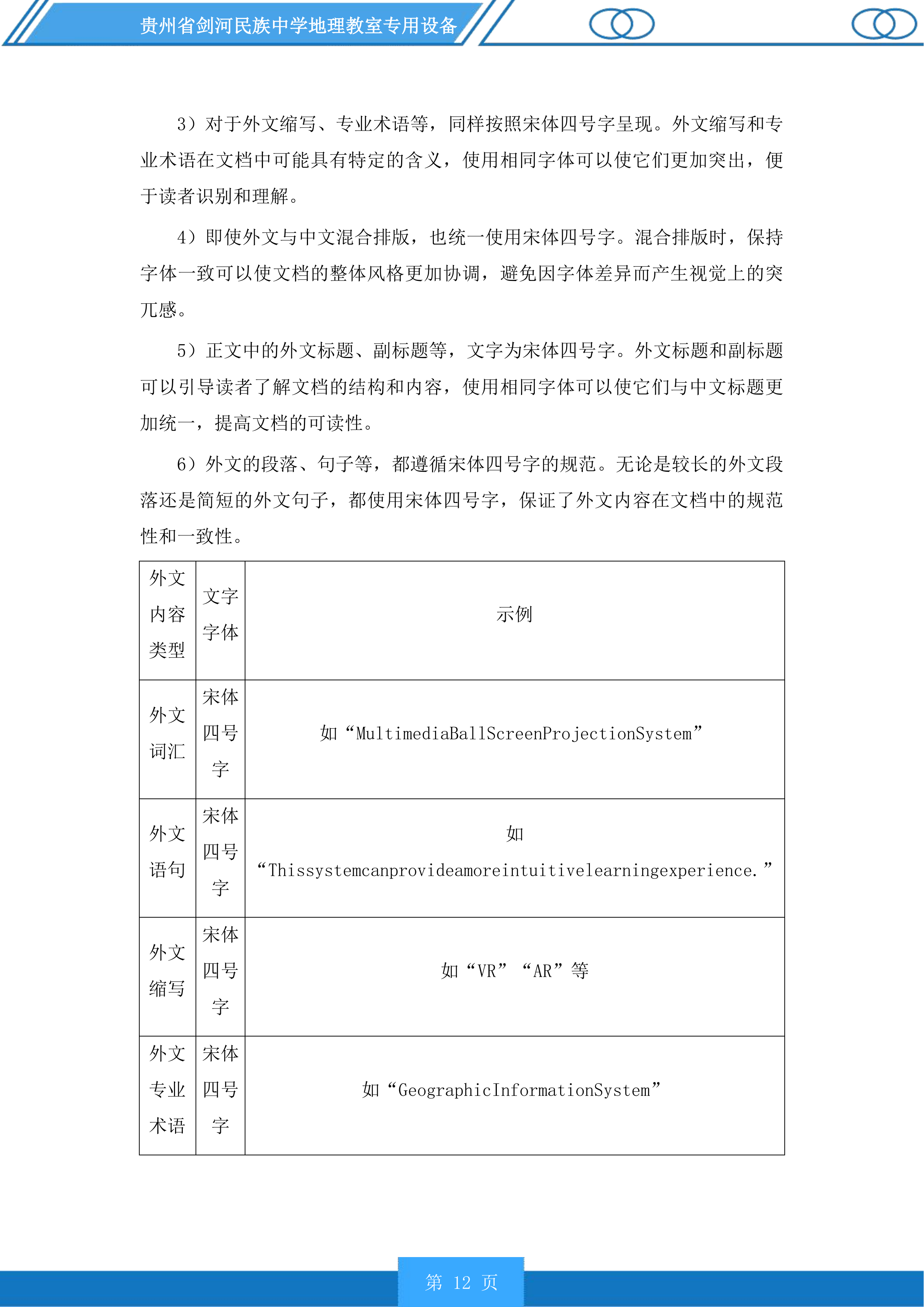 贵州省剑河民族中学地理教室专用设备投标方案.docx 第12页
