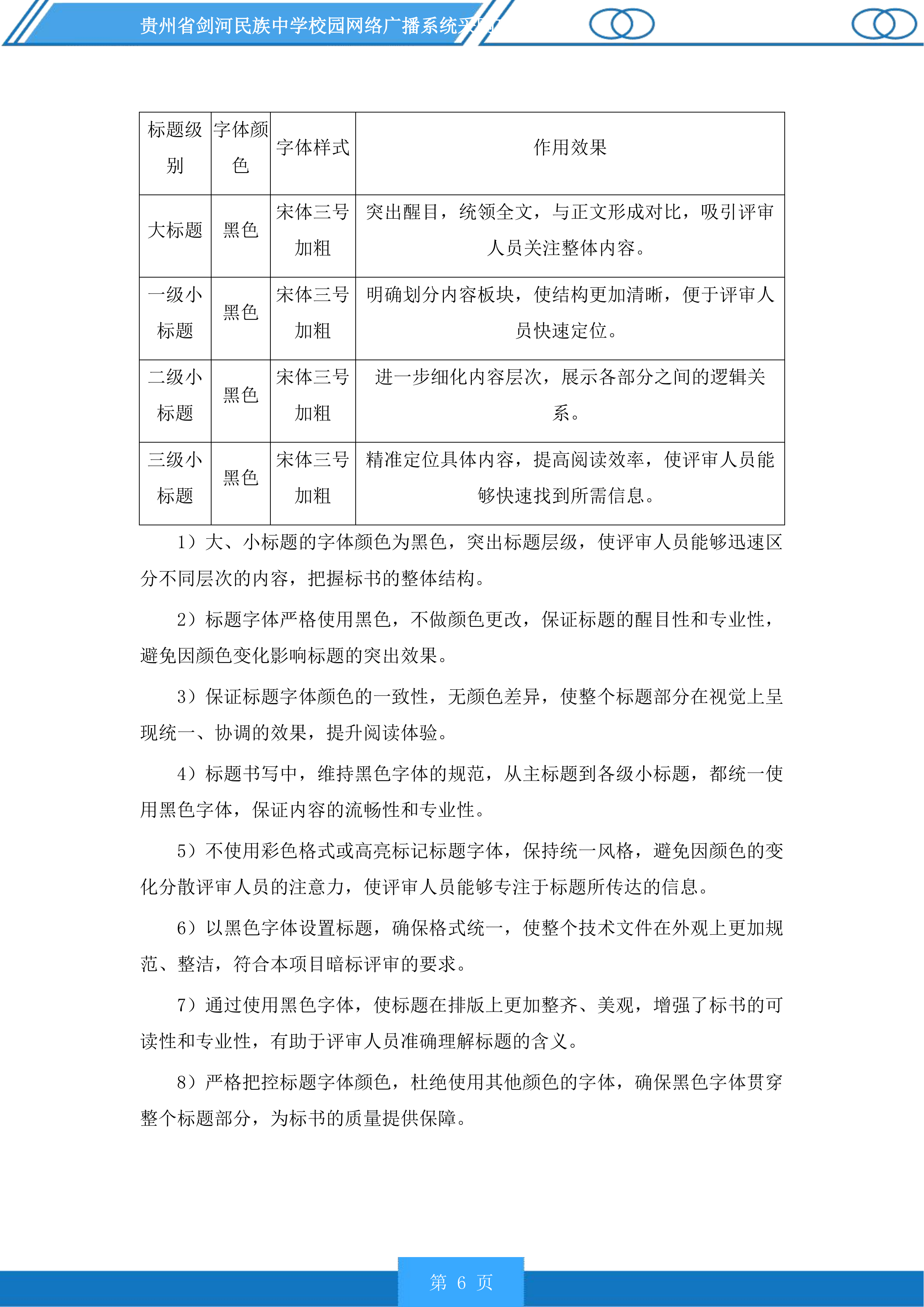 贵州省剑河民族中学校园网络广播系统采购项目投标方案.docx 第6页