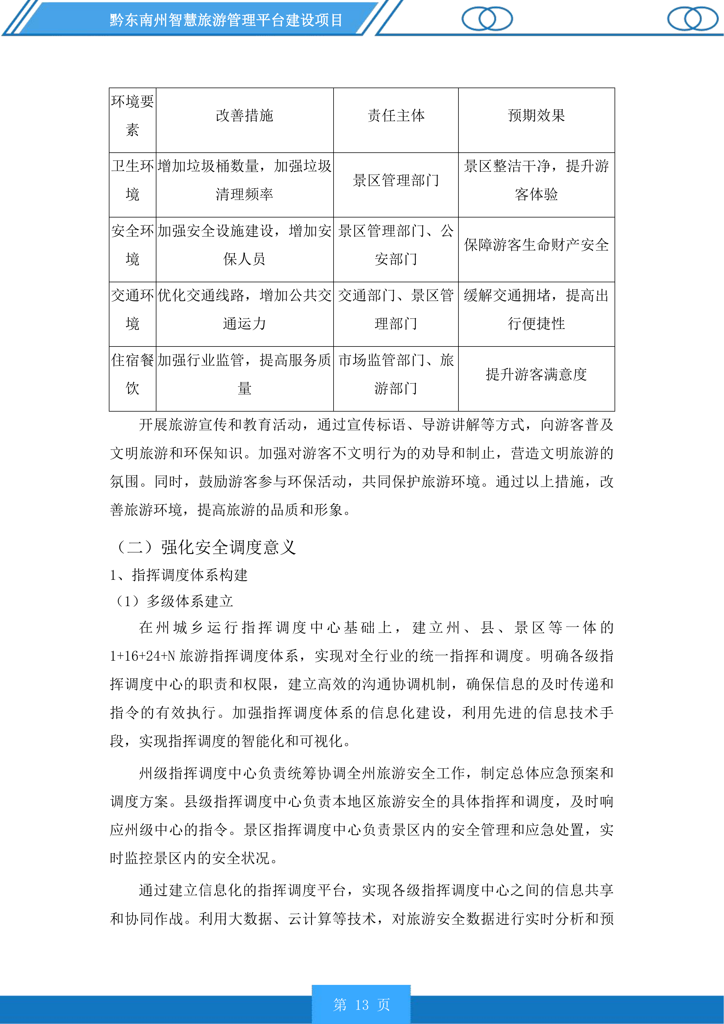 黔东南州智慧旅游管理平台建设项目投标方案.docx 第13页
