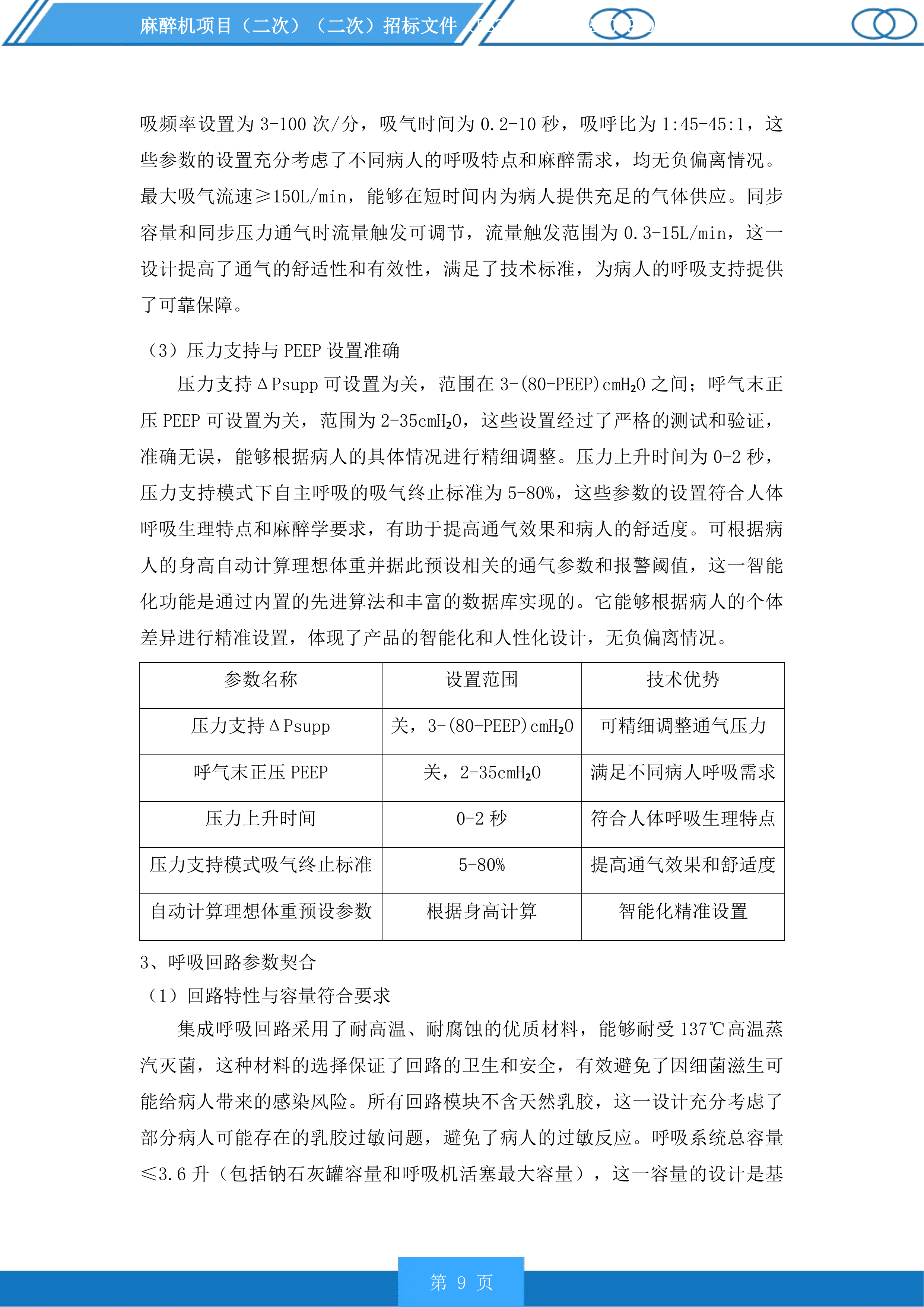 麻醉机项目投标方案.docx 第9页