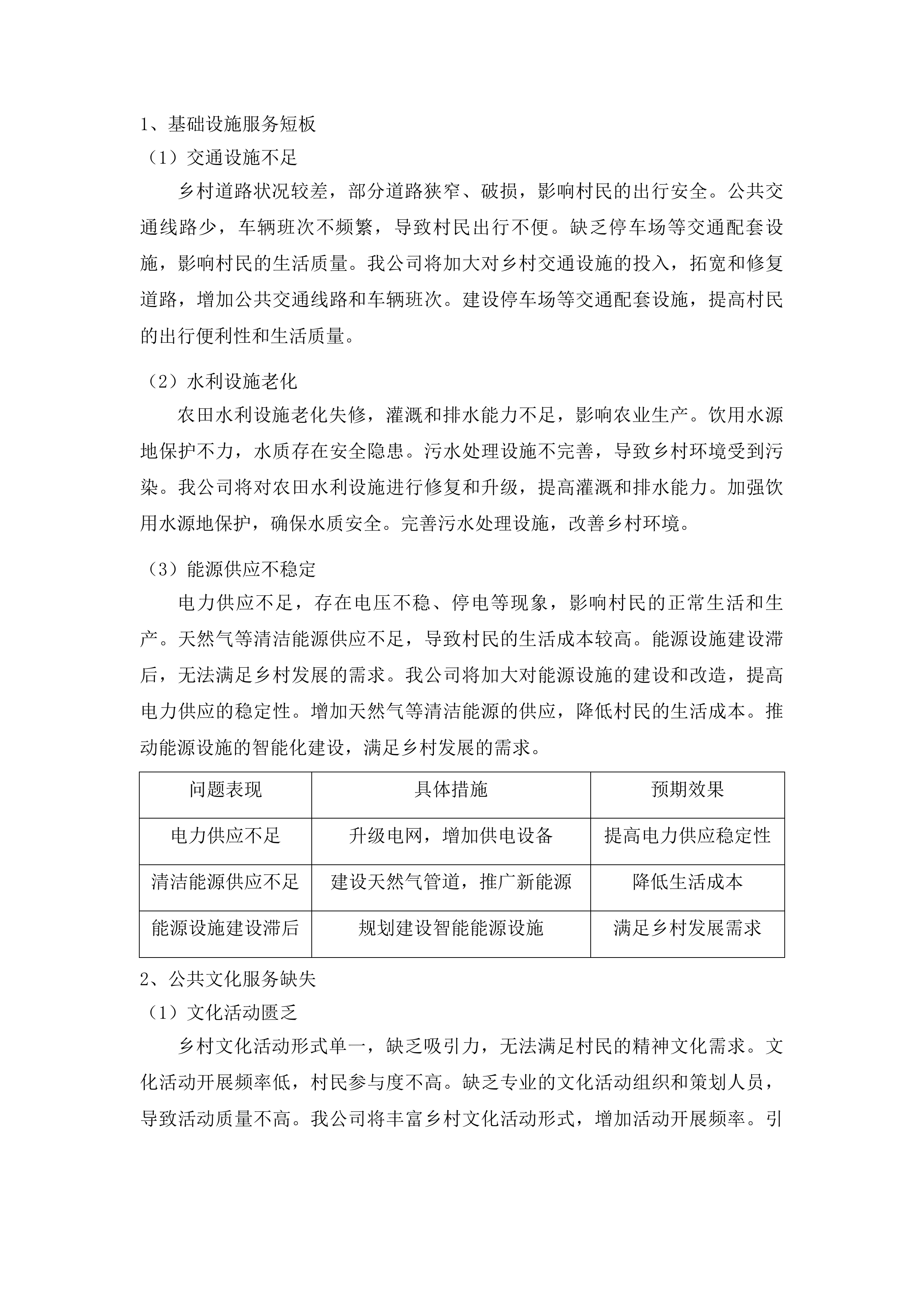 陵水黎族自治县“五好两宜”和美乡村试点试验惠民服务建设项目投标方案.docx 第13页