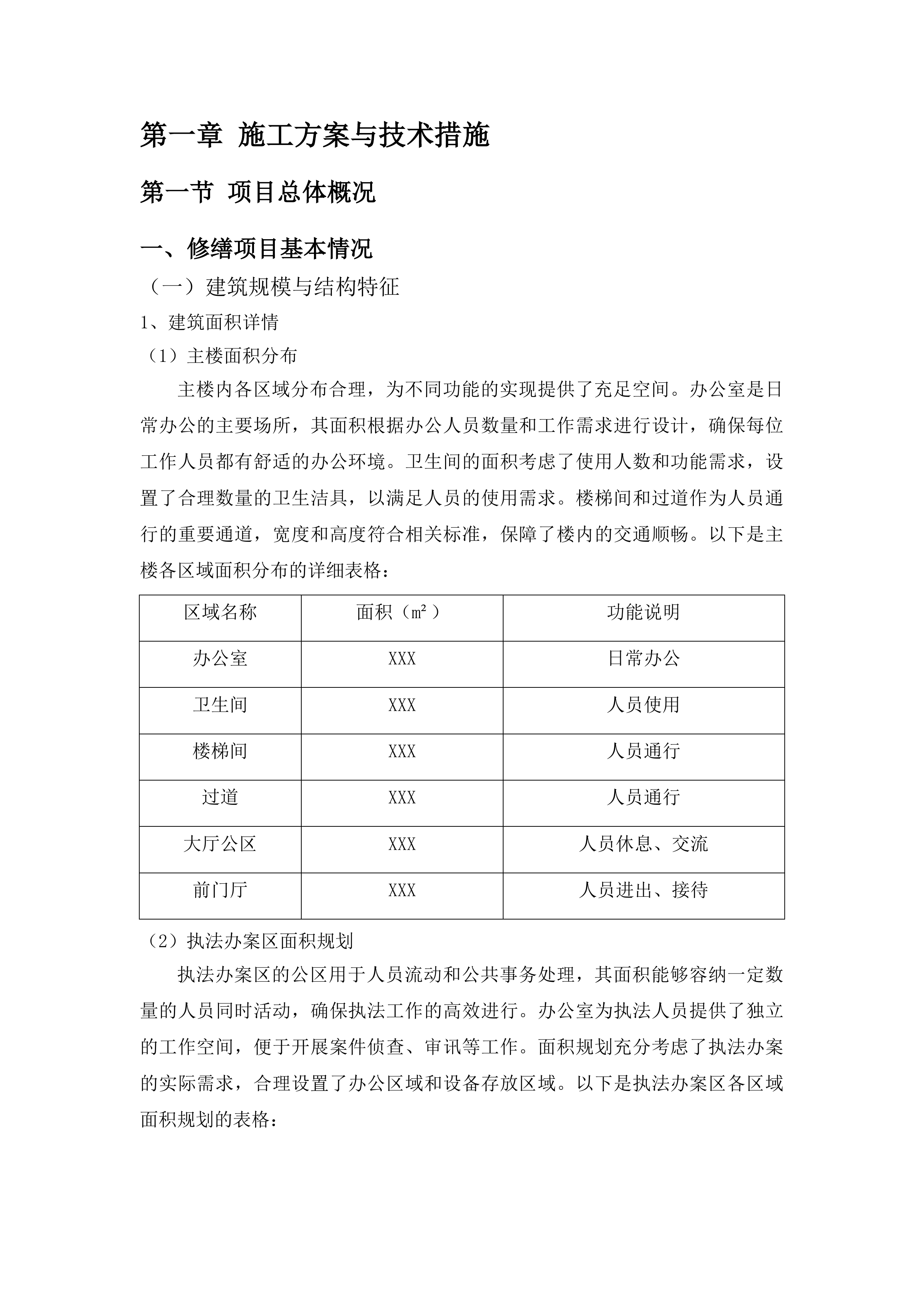 长沙市公安局治安支队业务用房修缮项目投标方案.docx 第8页