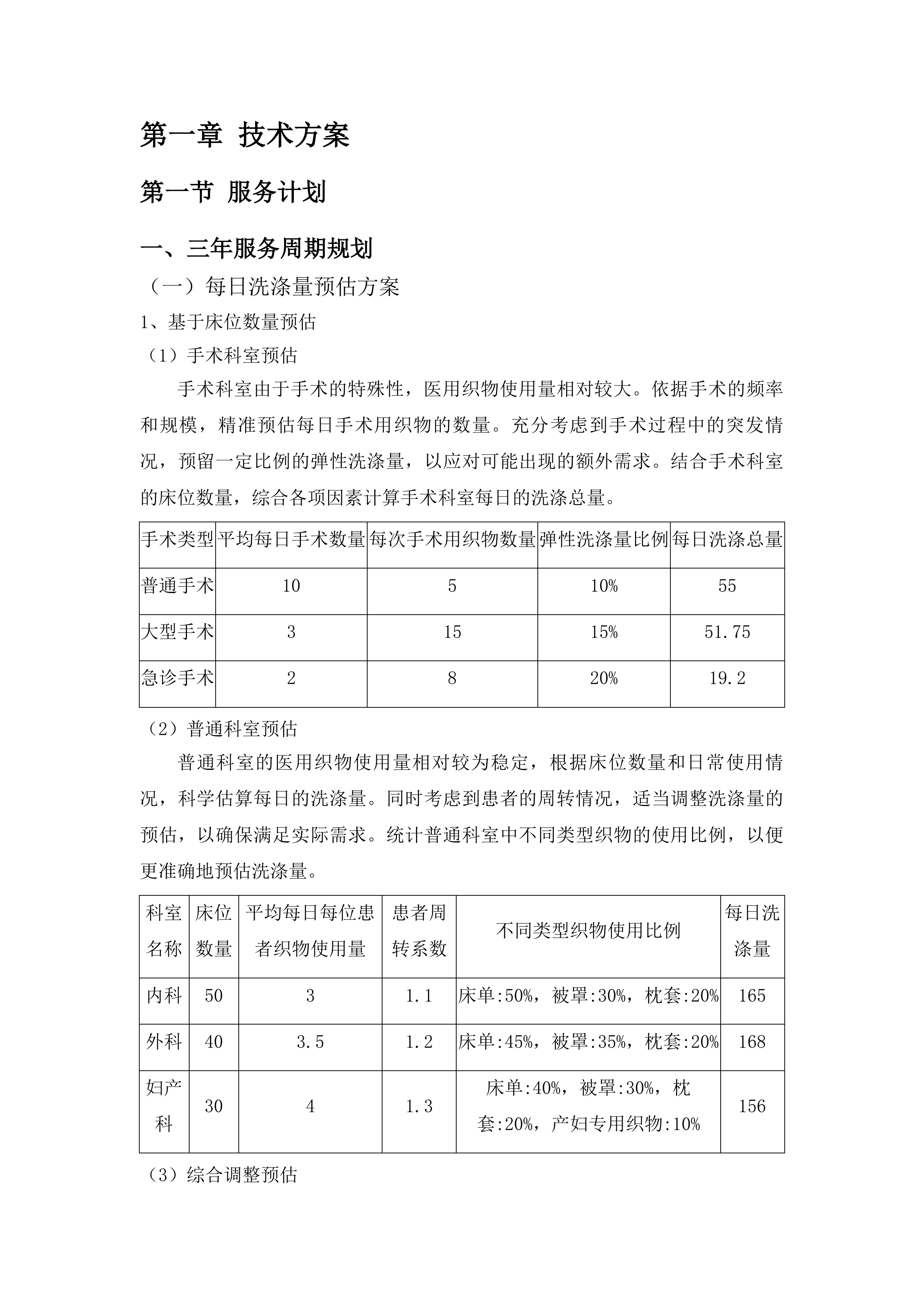 金沙县中医医院洗涤服务采购投标方案.docx 第5页