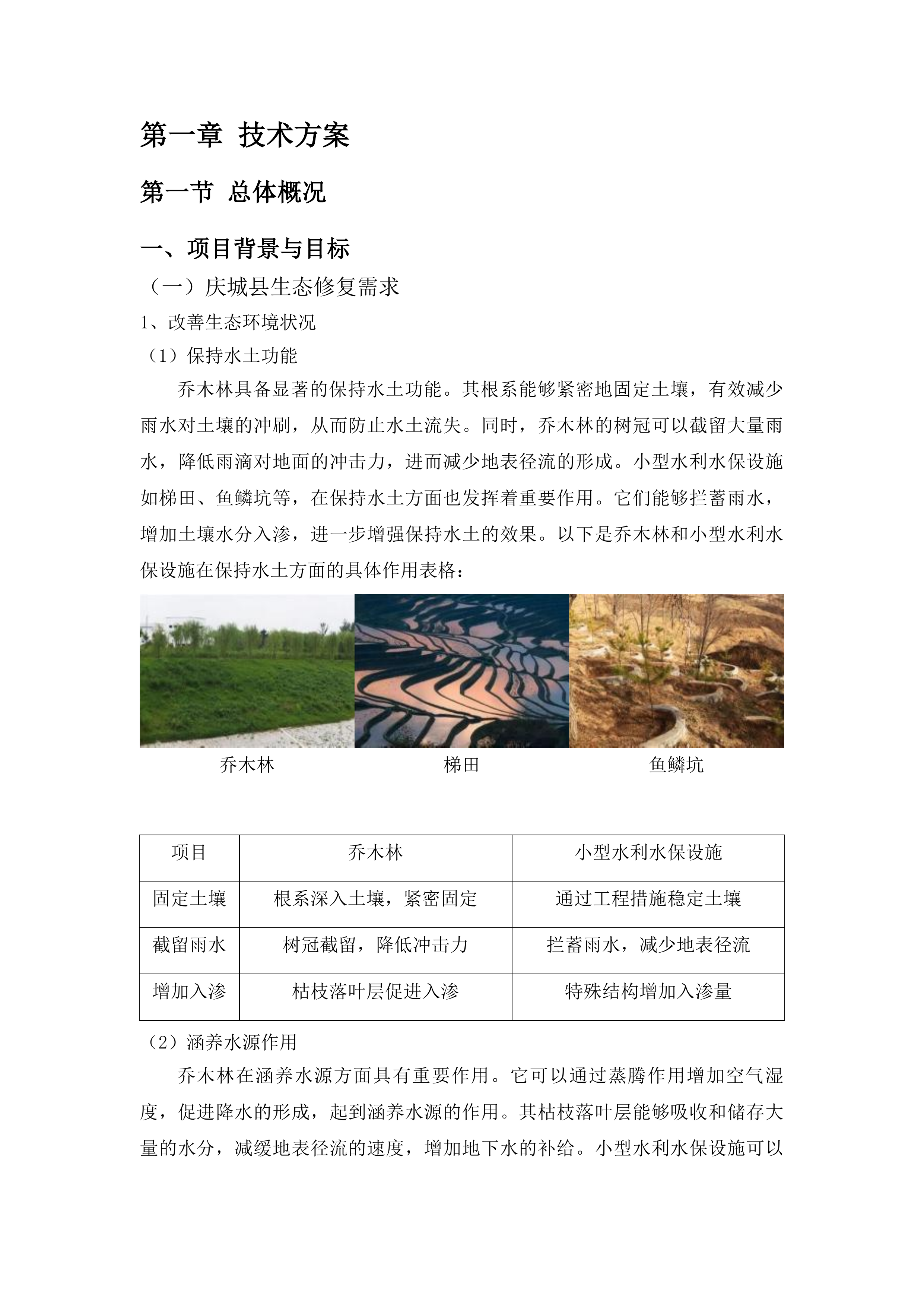 甘肃省庆阳市东南部陇东地区生态保护修复和水土流失综合治理项目庆城县初步设计投标方案.docx 第7页