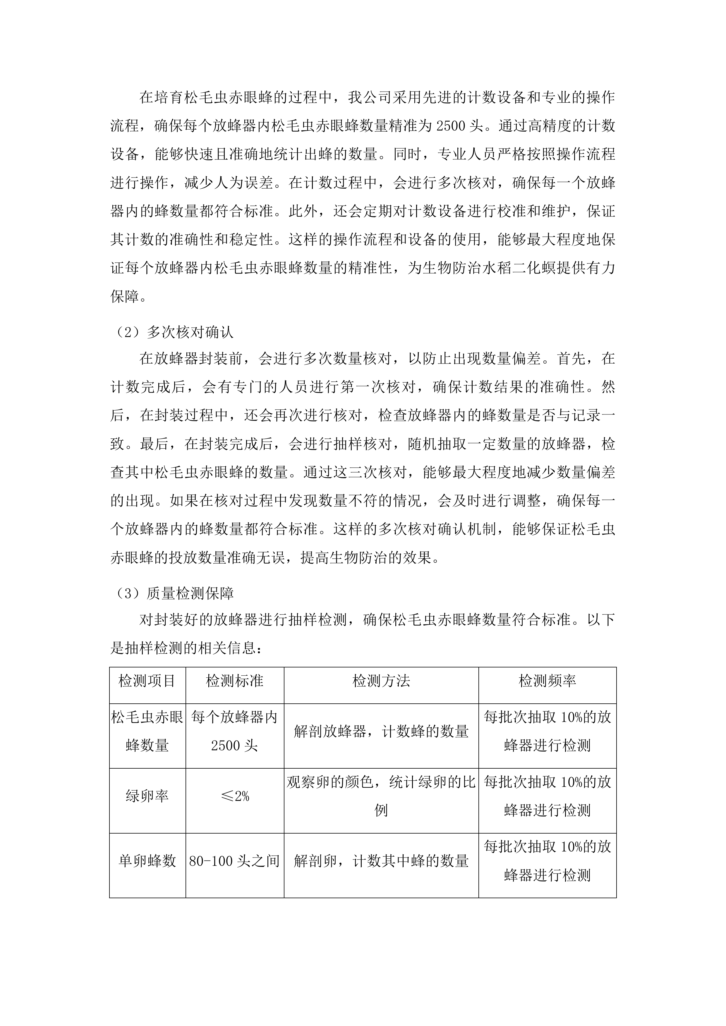 德惠市示范推广生物防治水稻二化螟项目所需混合赤眼蜂采购投标方案.docx 第14页
