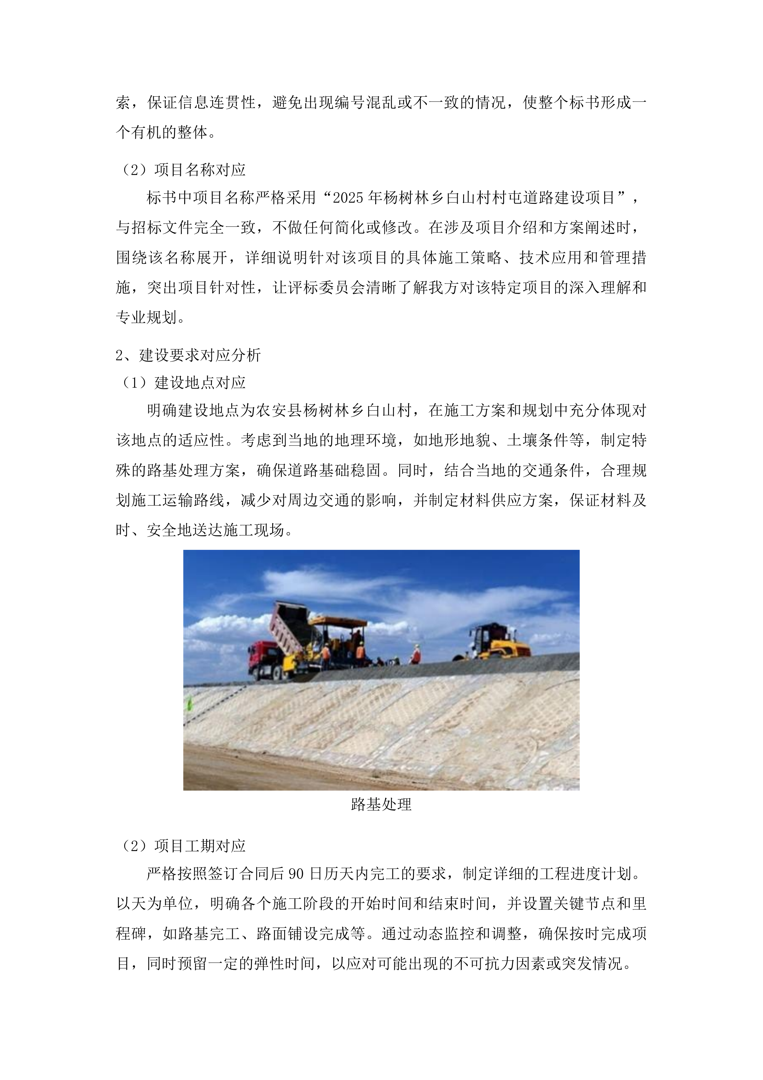 杨树林乡白山村村屯道路建设项目投标方案.docx 第11页