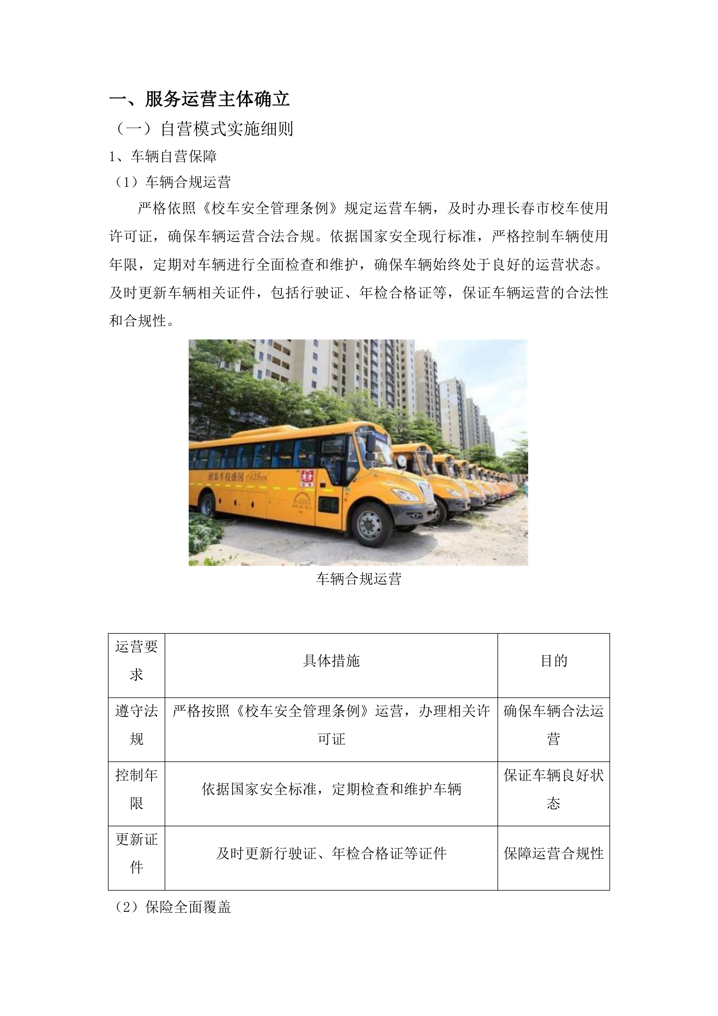 长春市二道区腰十小学校学生校车租赁服务项目投标方案.docx 第5页
