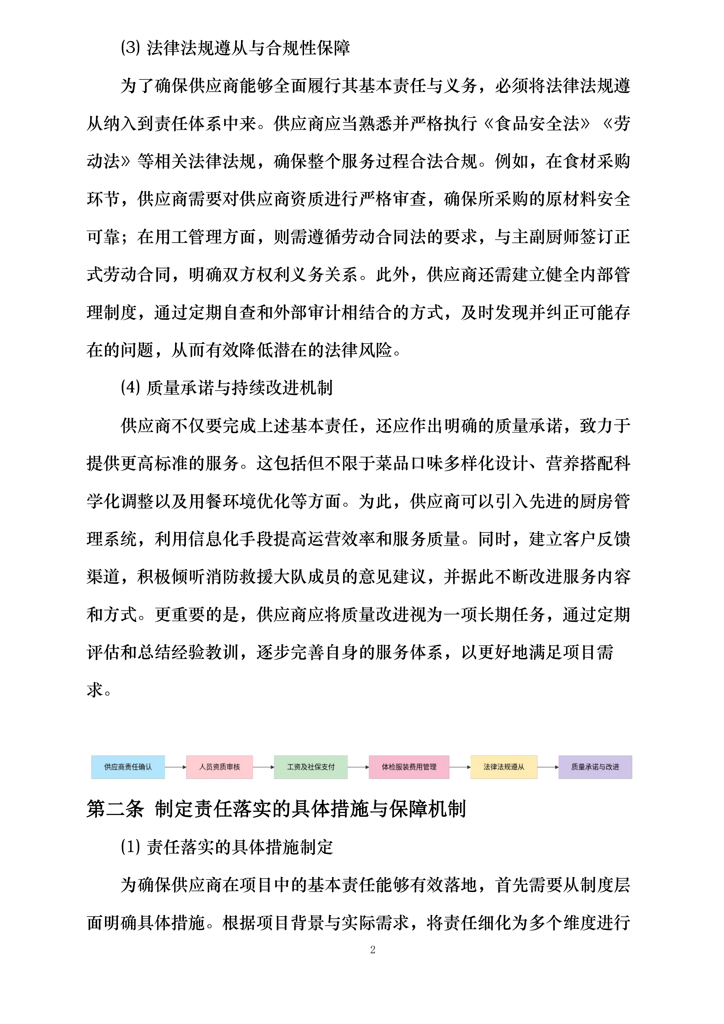 兴仁市消防救援大队2025年厨师外聘社会化保障项目投标方案.docx 第5页