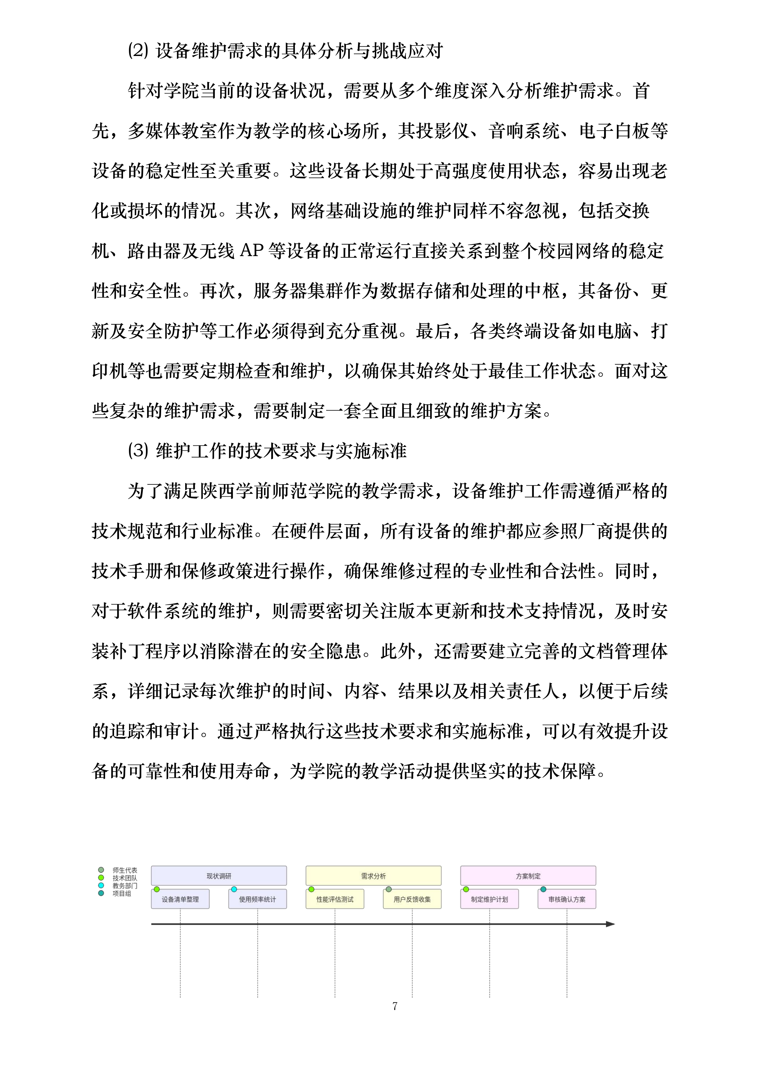 陕西学前师范学院数字校园达标建设项目—教学信息化设备维护服务项目投标方案.docx 第7页