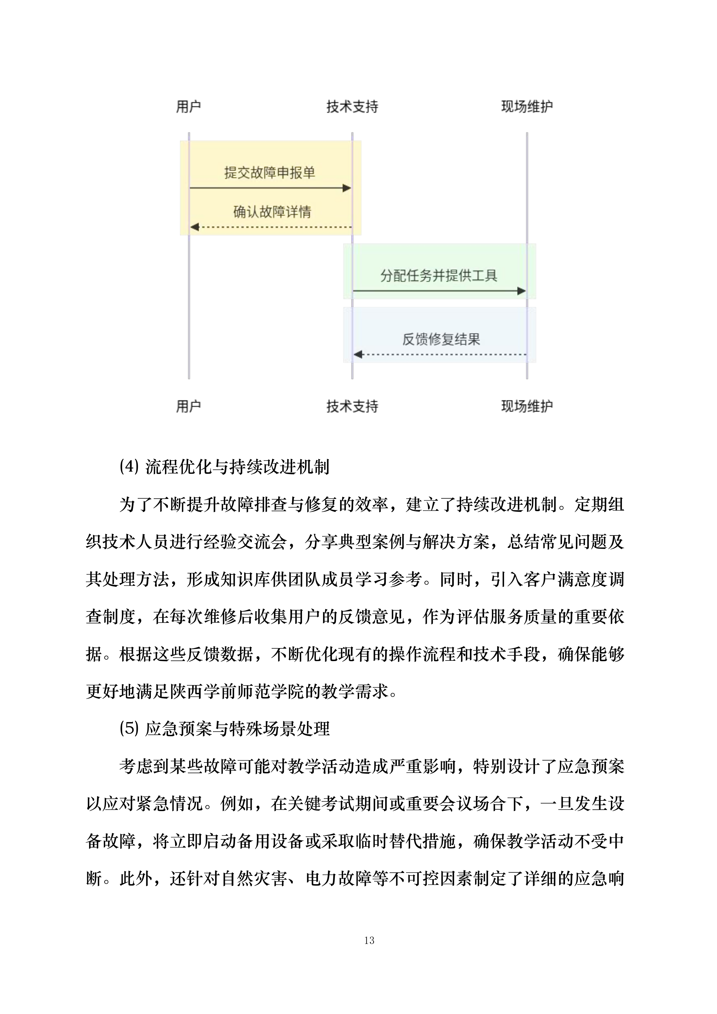 陕西学前师范学院数字校园达标建设项目—教学信息化设备维护服务项目投标方案.docx 第13页
