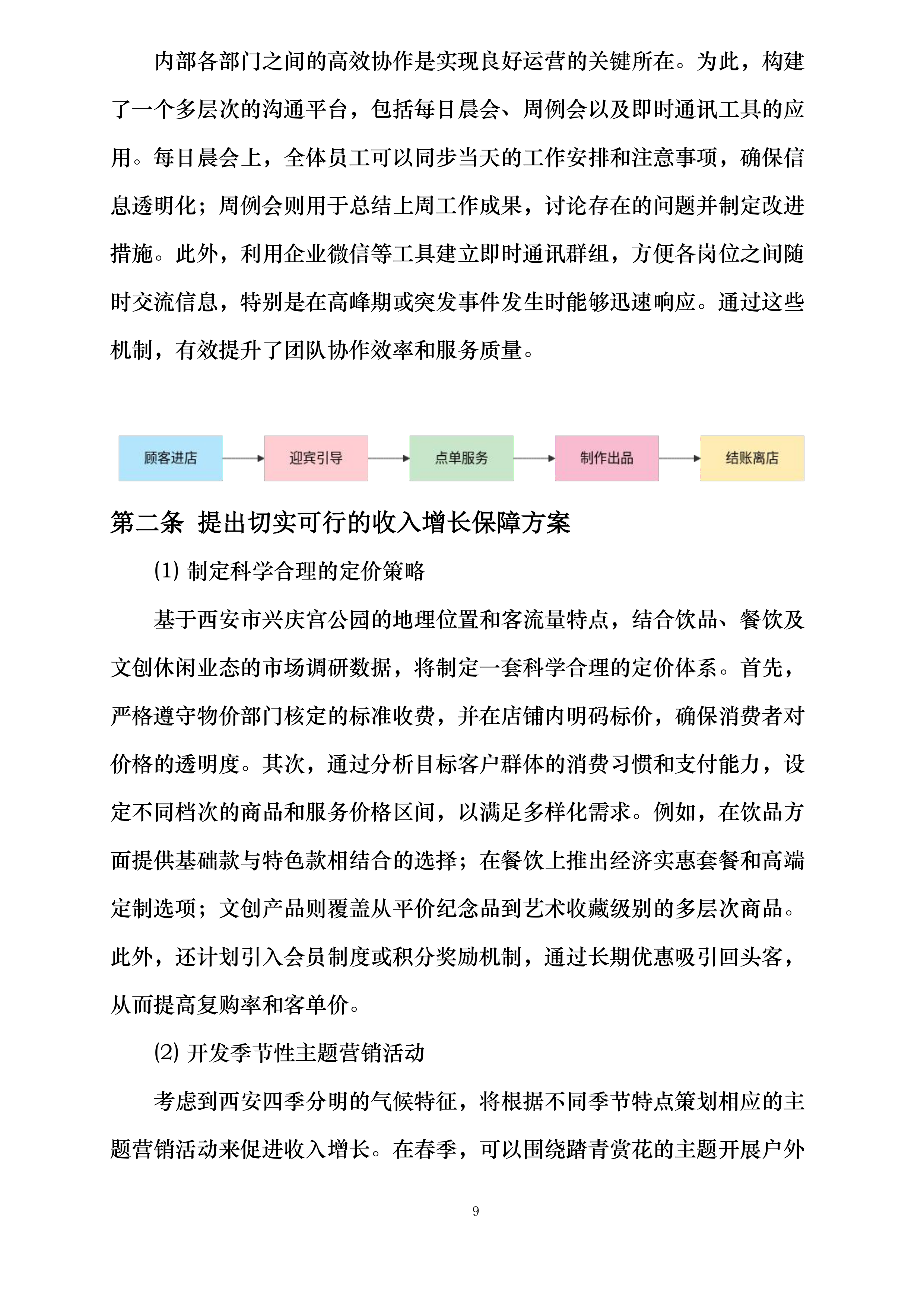 西安市兴庆宫公园南门外西侧商铺租赁经营项目投标方案.docx 第9页