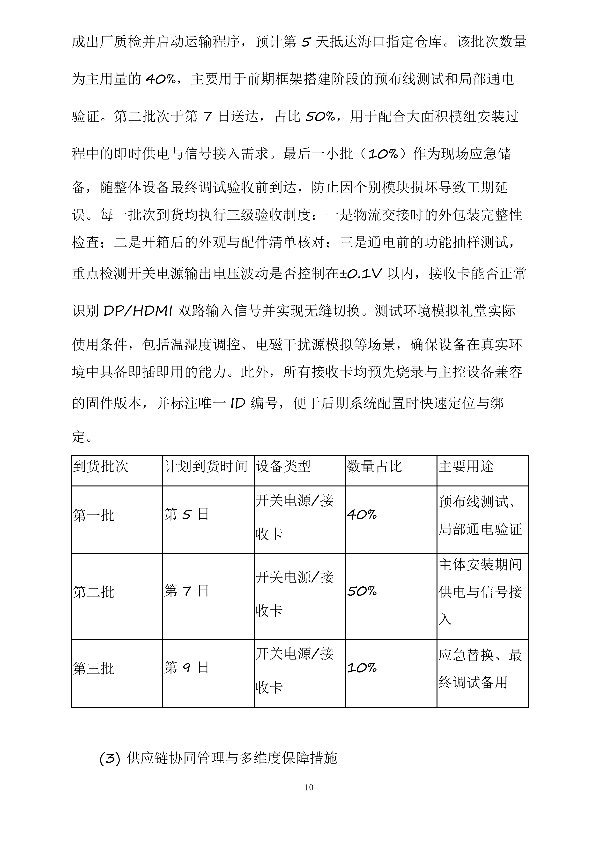 海口市第一中学金沙湾学校礼堂主屏P2.5室内全彩LED显示屏投标方案.docx 第10页