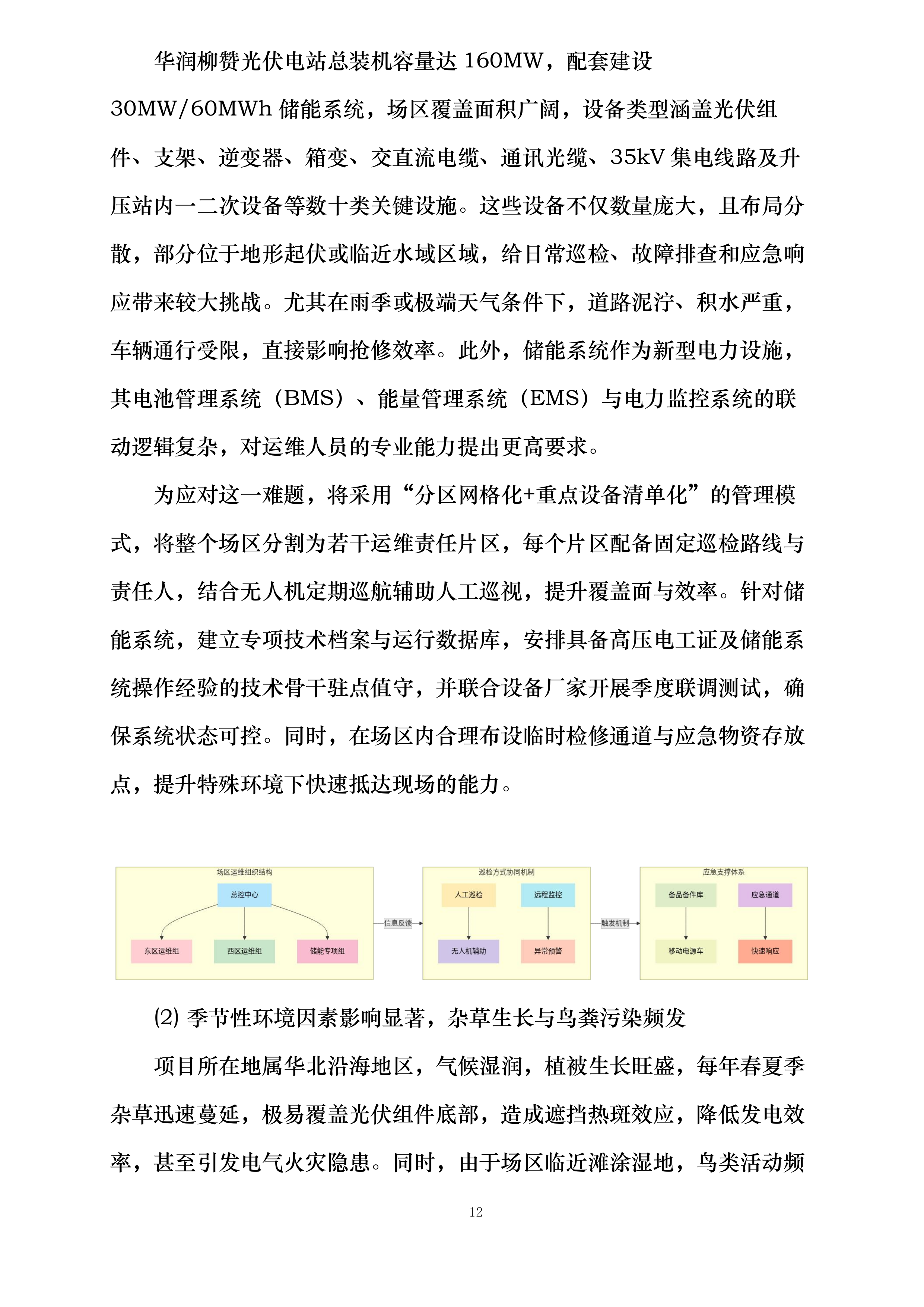 华润曹妃甸柳赞200MW渔光互补发电项目维护服务投标方案.docx 第12页