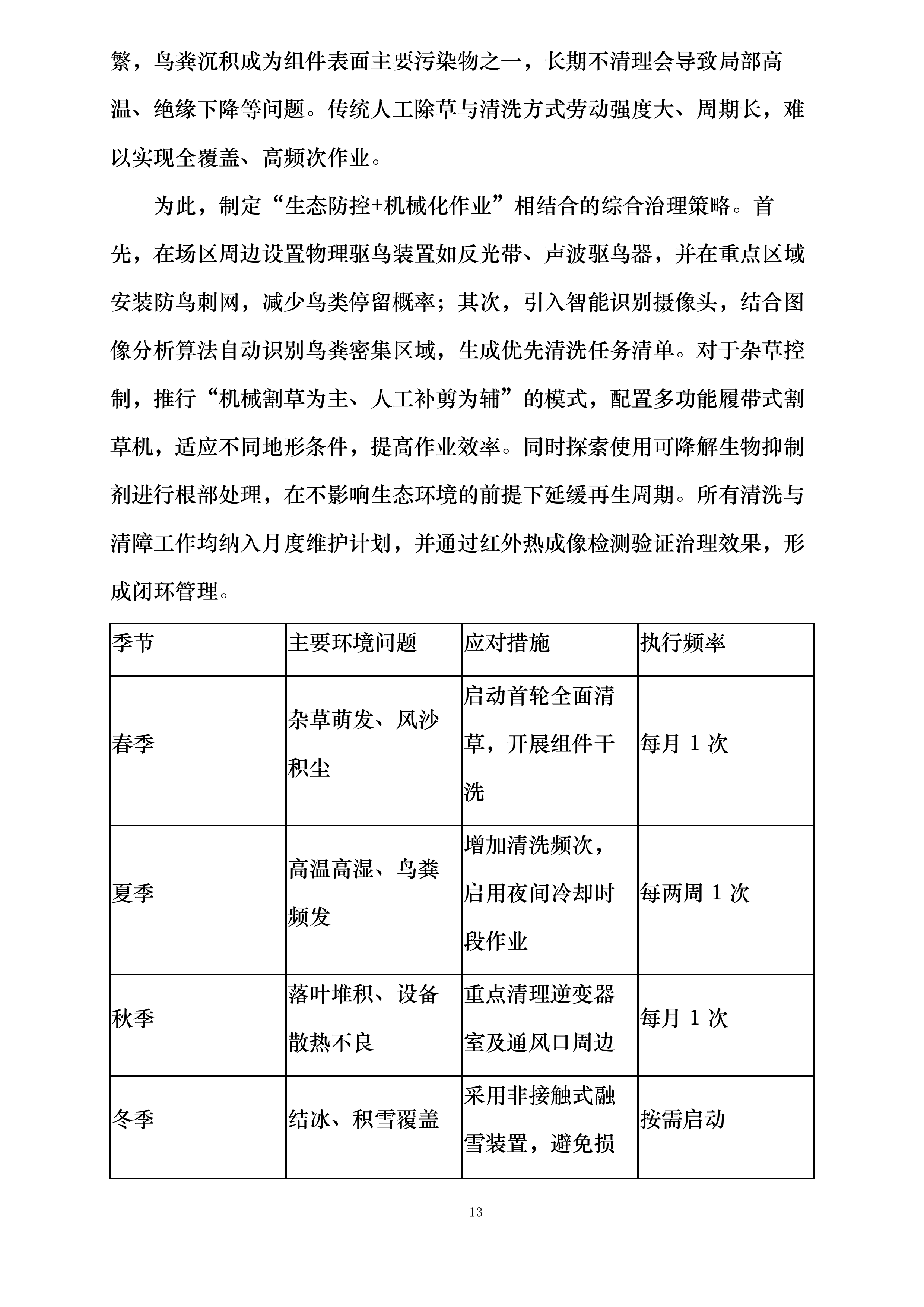 华润曹妃甸柳赞200MW渔光互补发电项目维护服务投标方案.docx 第13页