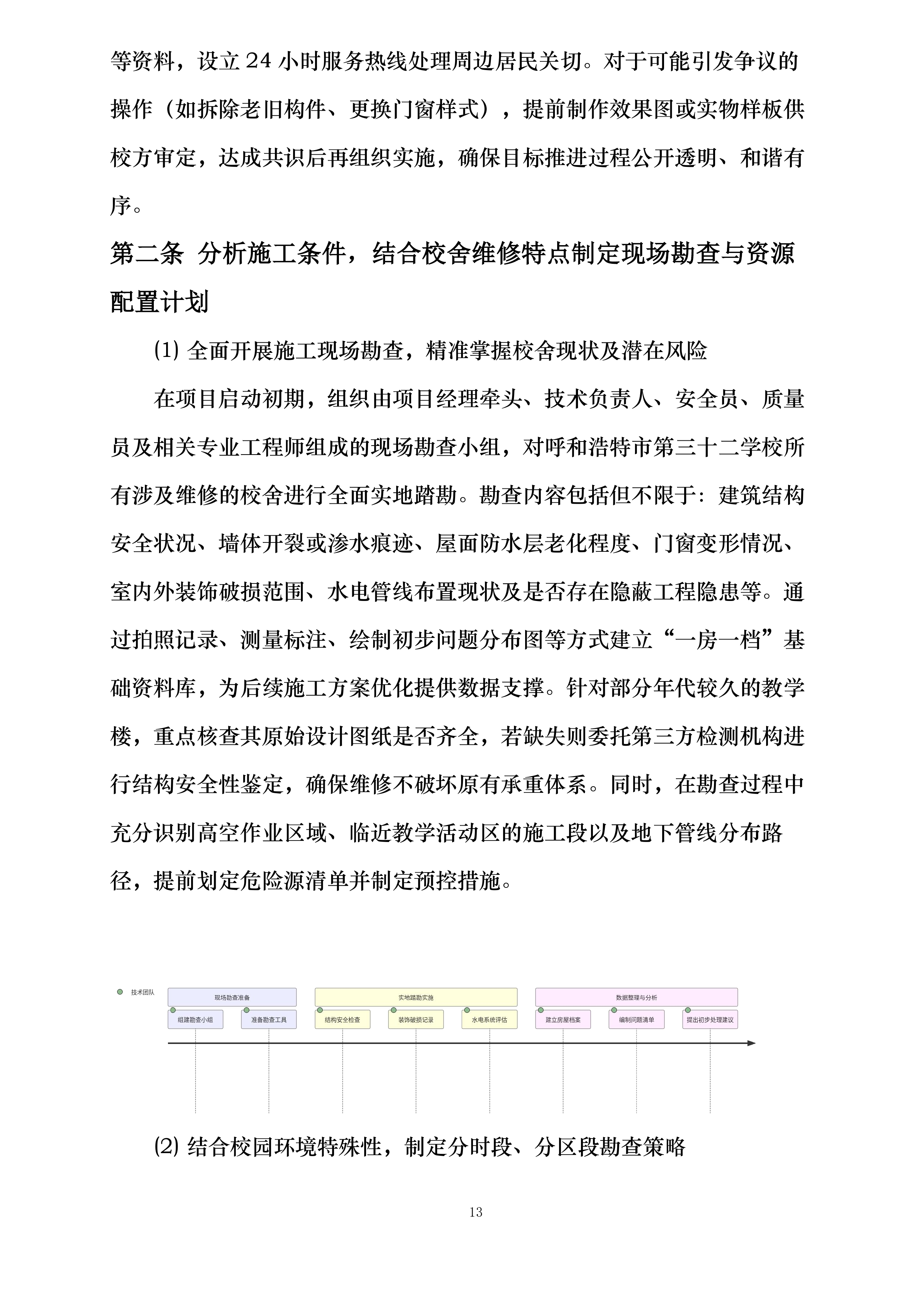 校舍长效维修项目实施方案投标方案.docx 第13页