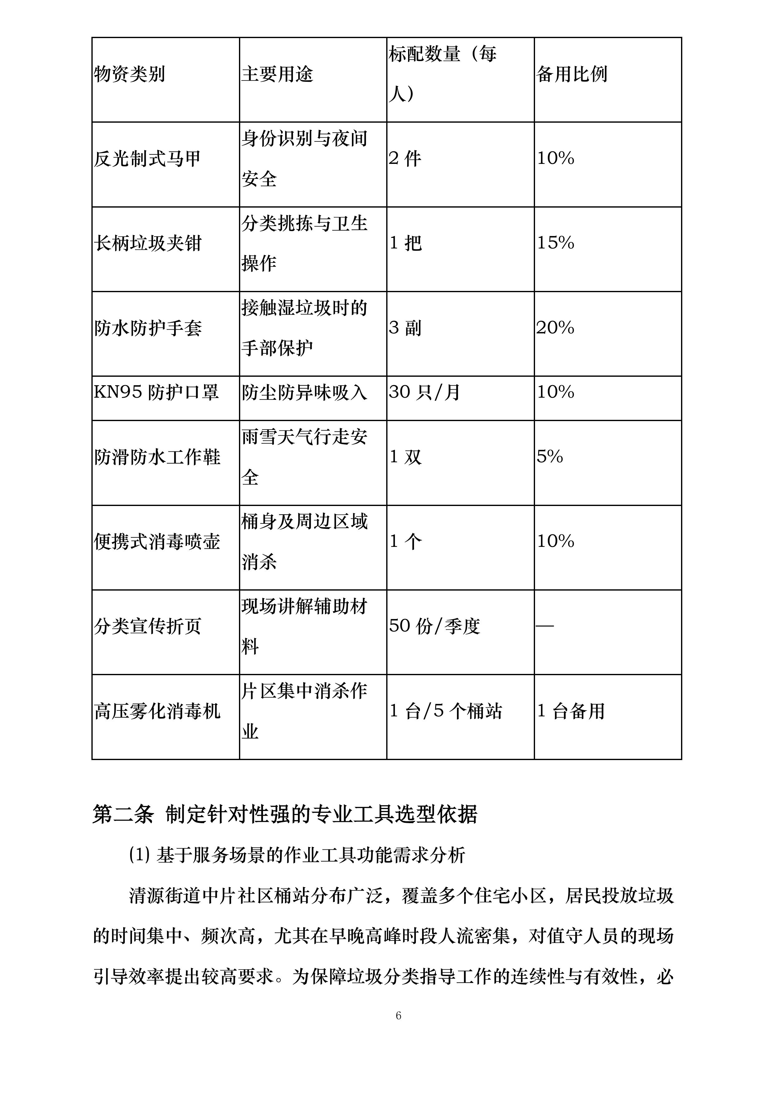 清源街道激励物业垃圾桶站值守项目投标方案.docx 第6页
