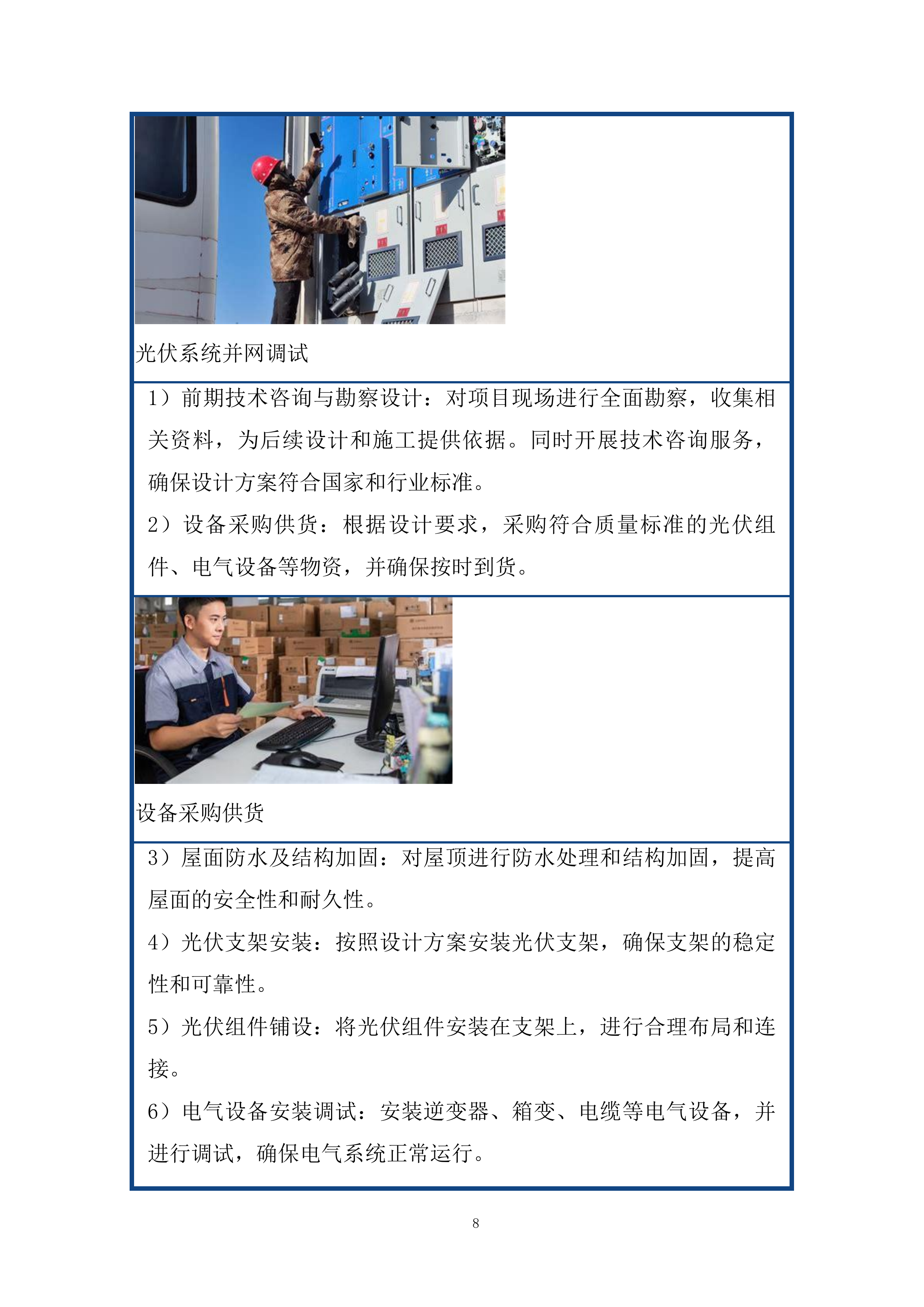 推进屋顶分布式光伏项目施工组织设计投标方案.docx 第8页