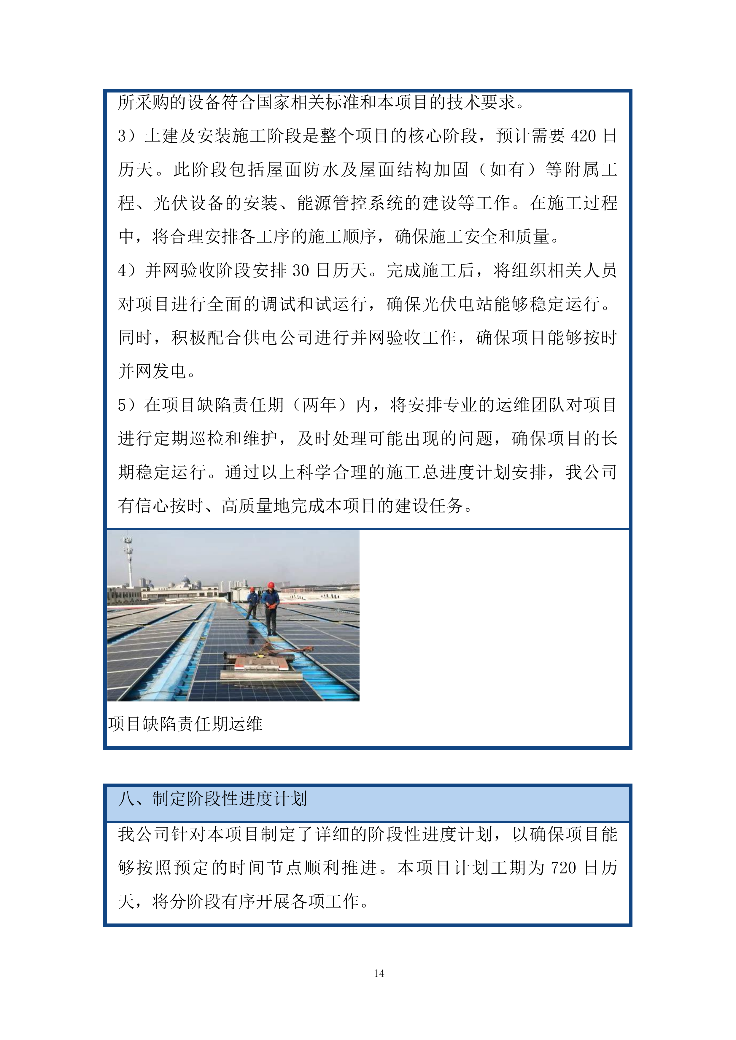 推进屋顶分布式光伏项目施工组织设计投标方案.docx 第14页