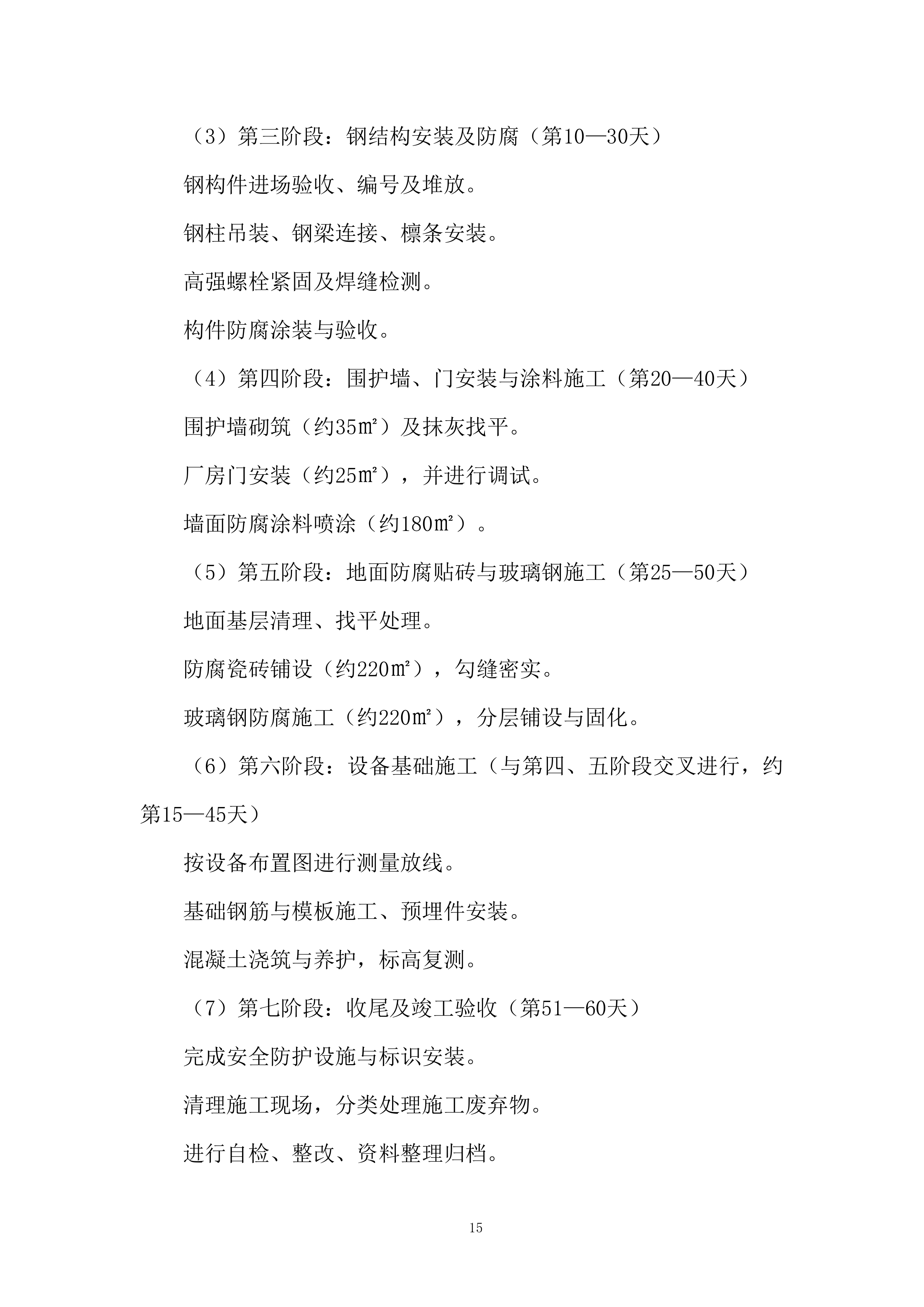 压滤机厂房扩建施工技术投标方案.docx 第15页