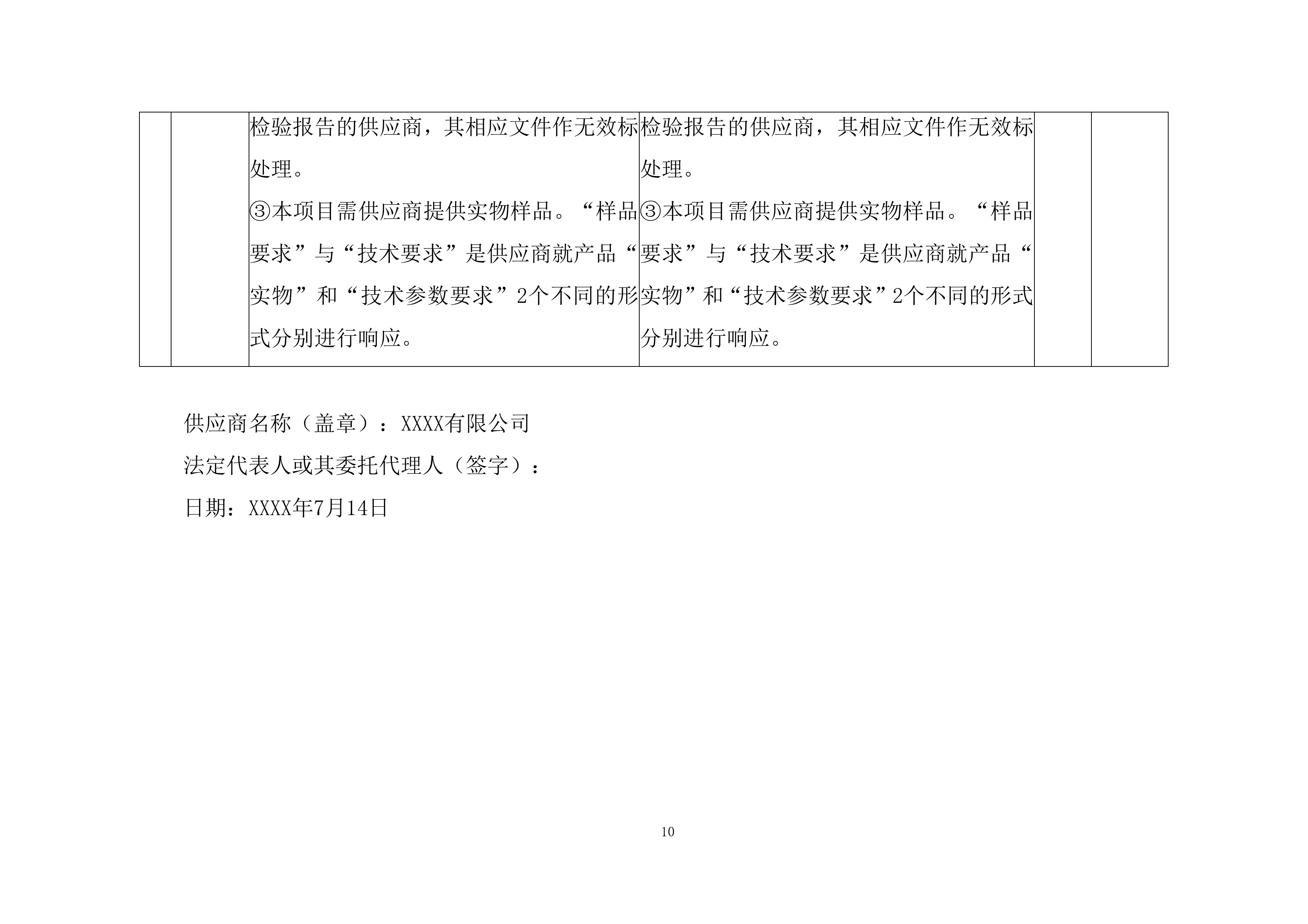 大学本科新生军训服装采购投标方案.docx 第10页