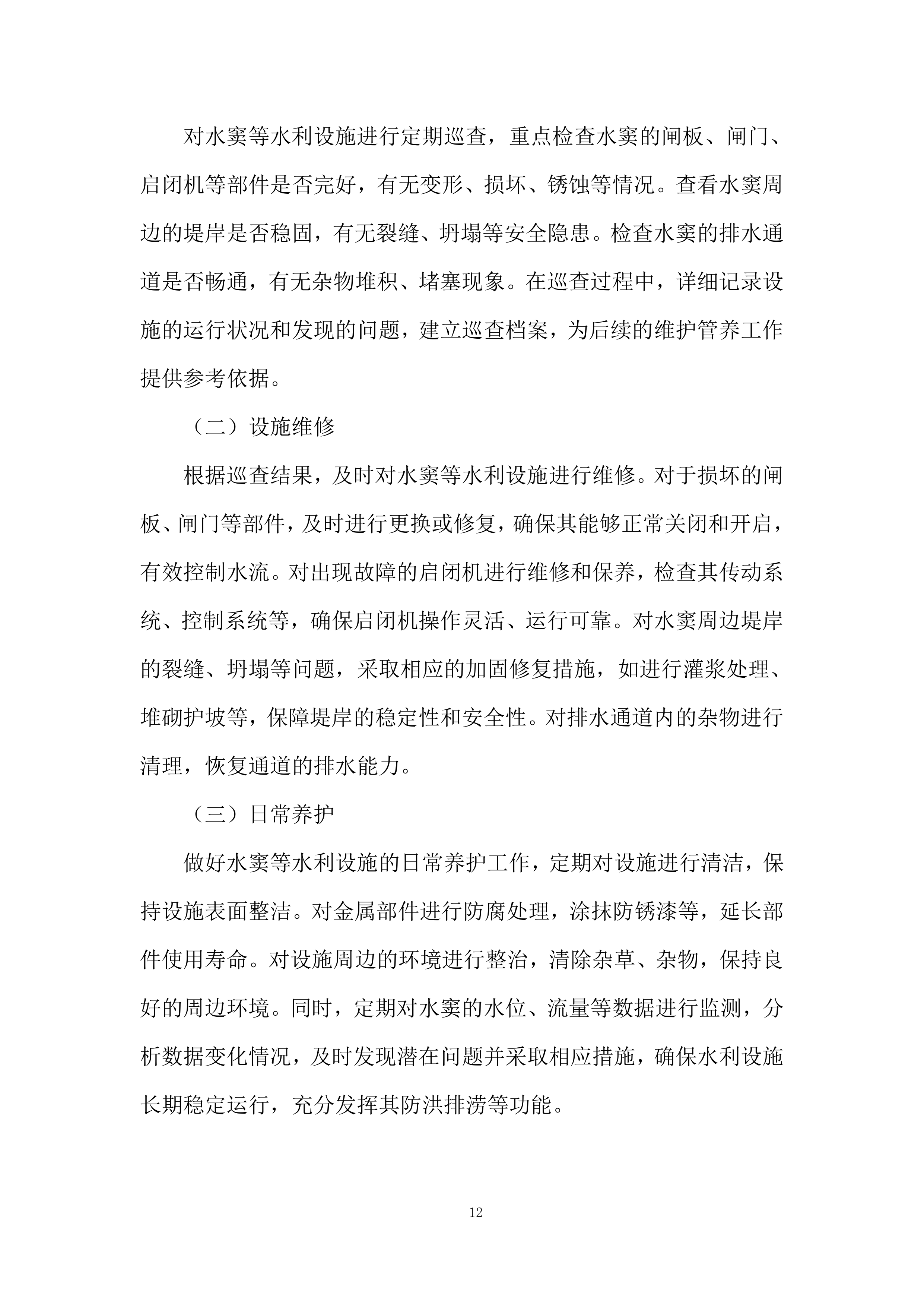 街道排涝设施日常运行管养项目投标方案.docx 第12页