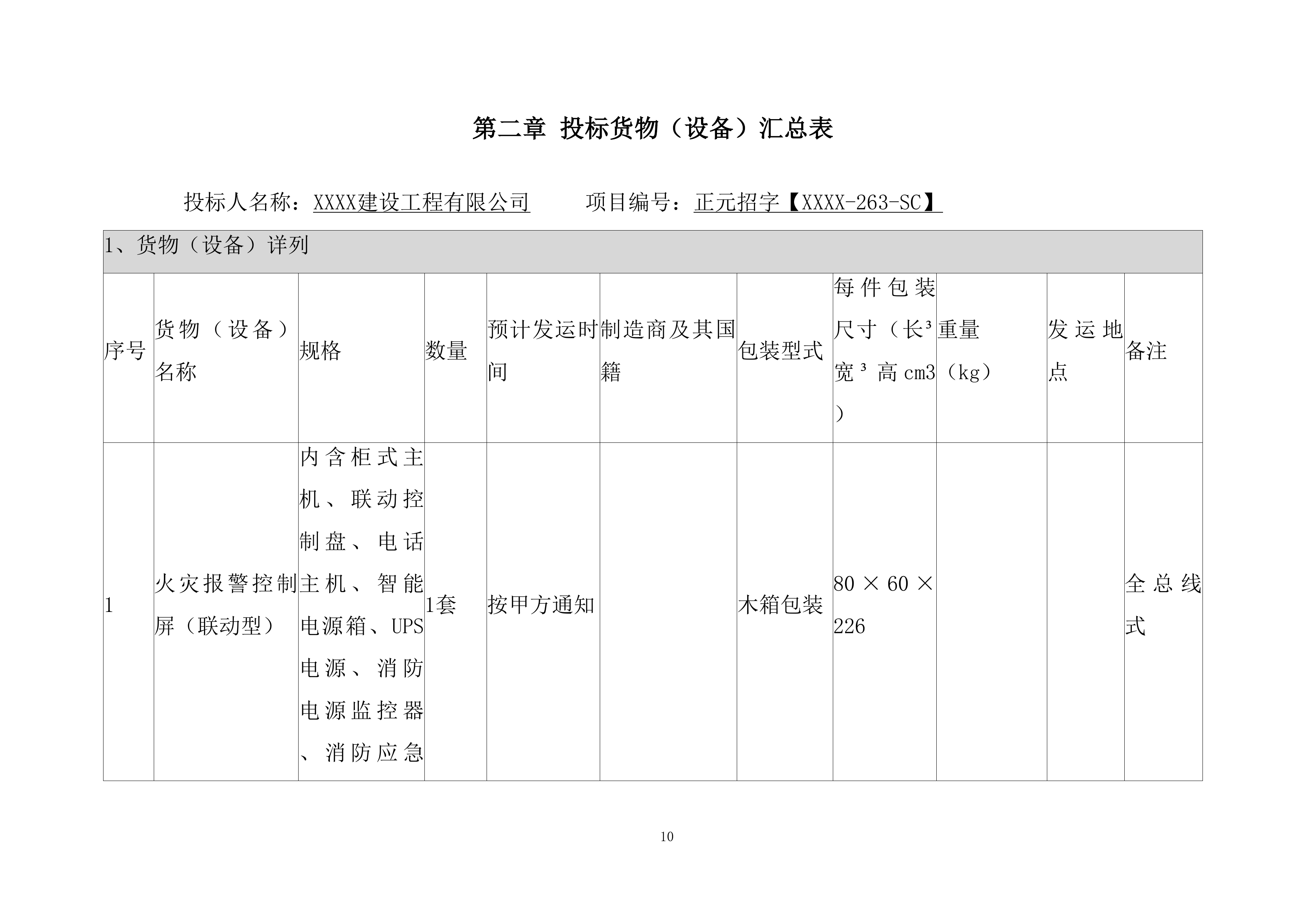水利枢纽工程消防系统采购及安装工程项目投标方案.docx 第10页
