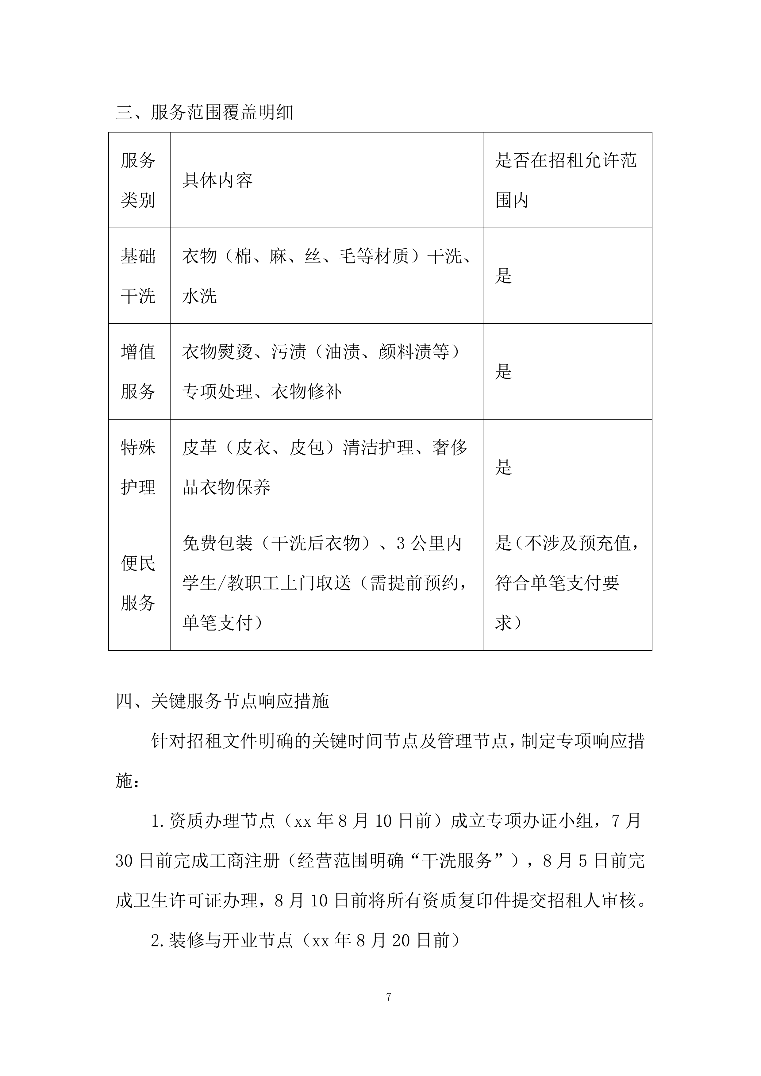 大学路校区学生街门面房招租投标方案.docx 第7页