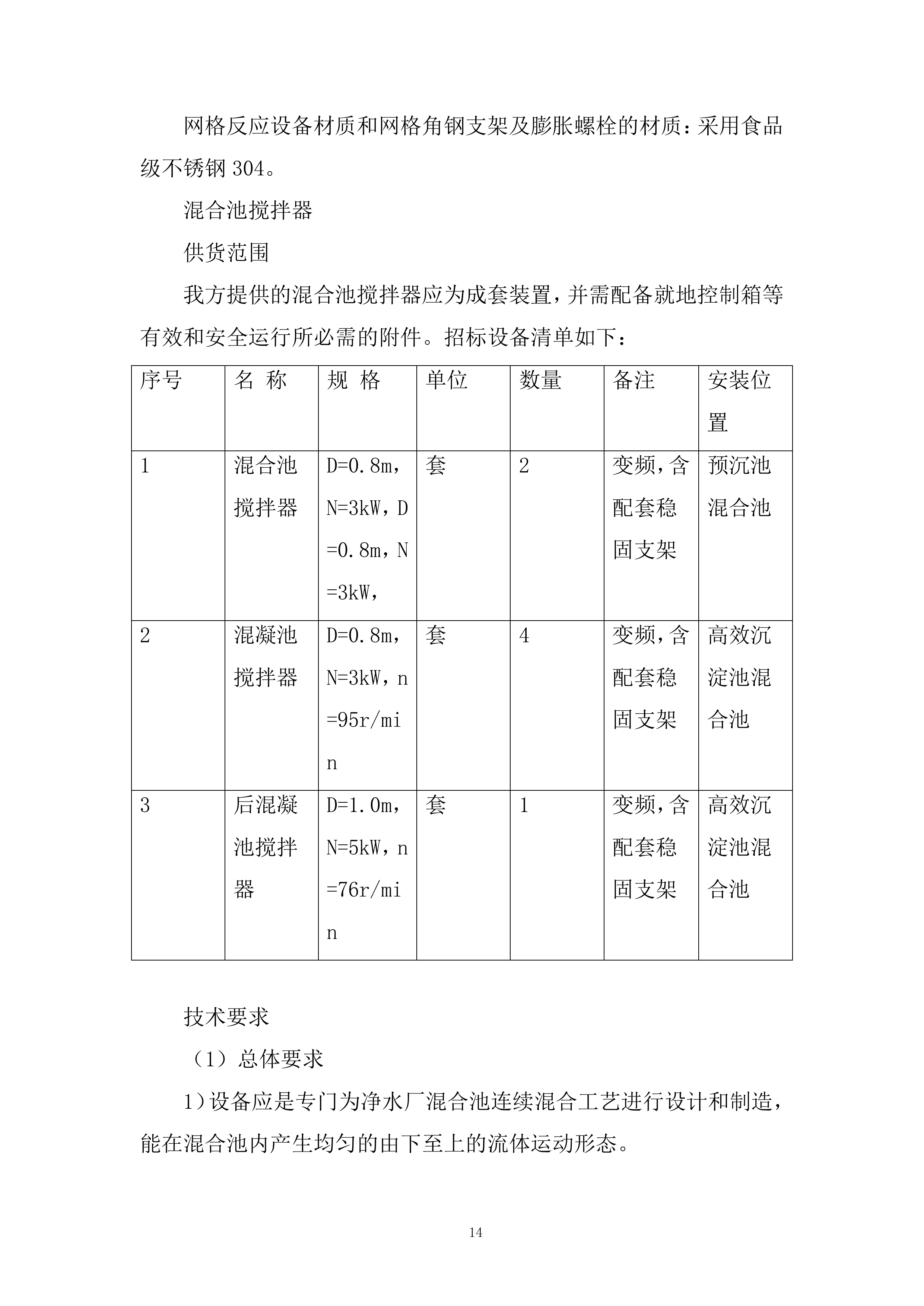 城乡供水一期工程设备投标方案.docx 第14页