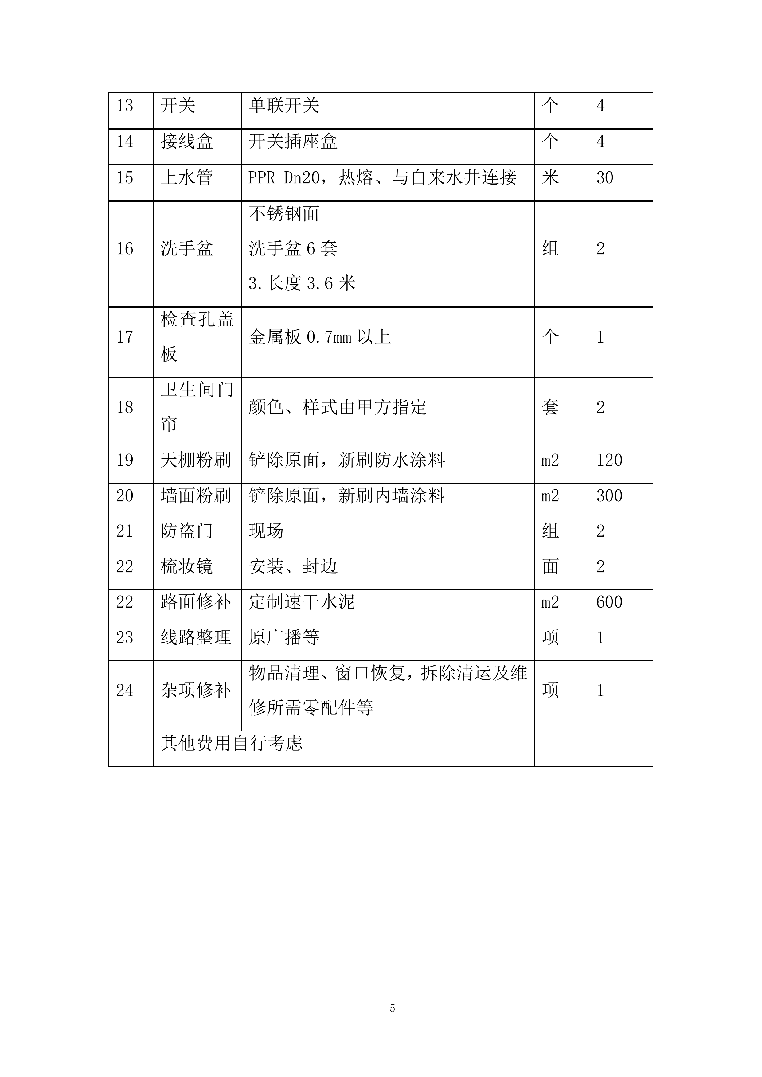 学校运动场看台卫生间改造等项目投标方案.docx 第5页