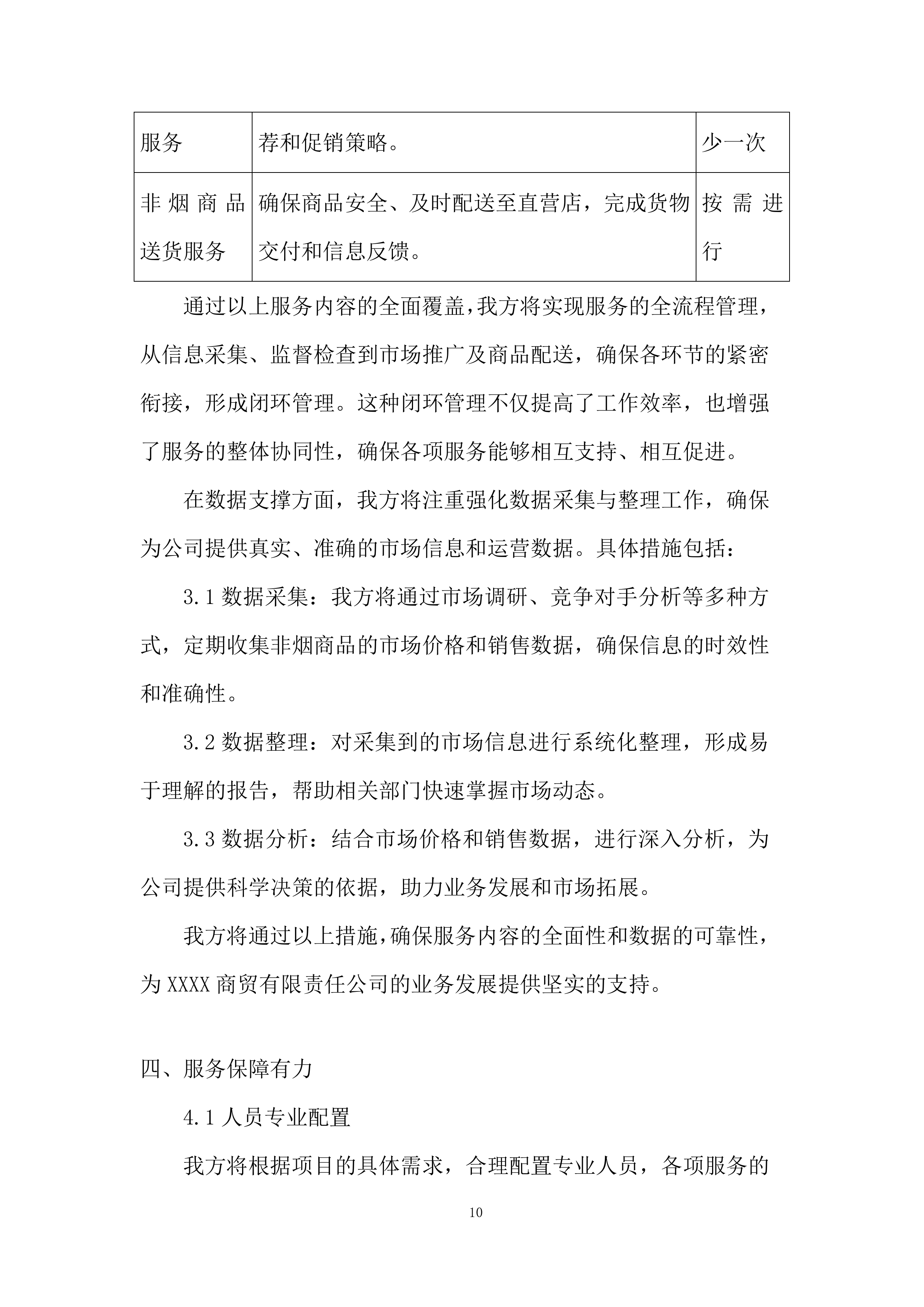 公司业务辅助服务采购项目投标方案.docx 第10页
