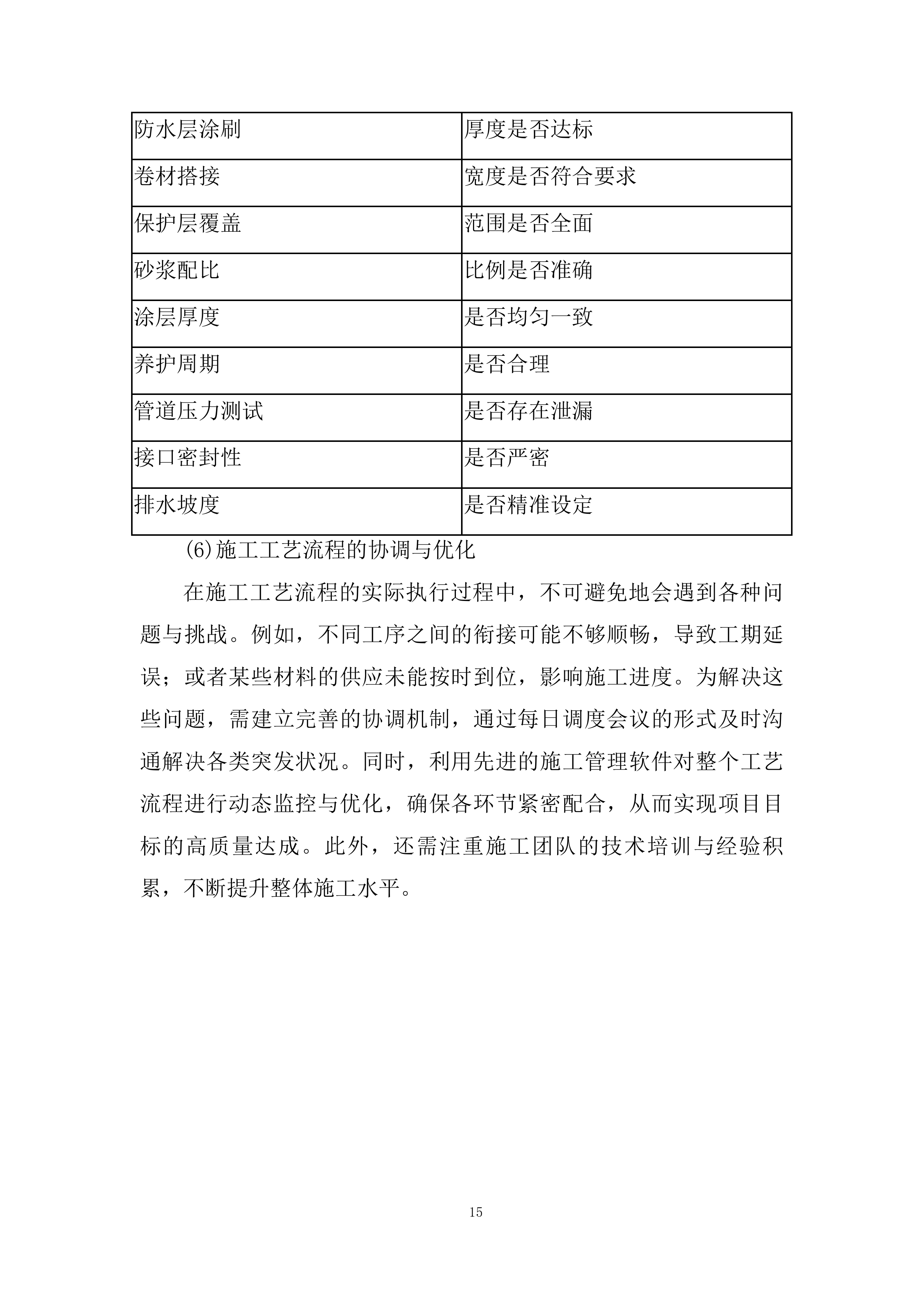 幼儿园屋顶防水工程、墙面维修、下水道改造工程技术投标方案.docx 第15页