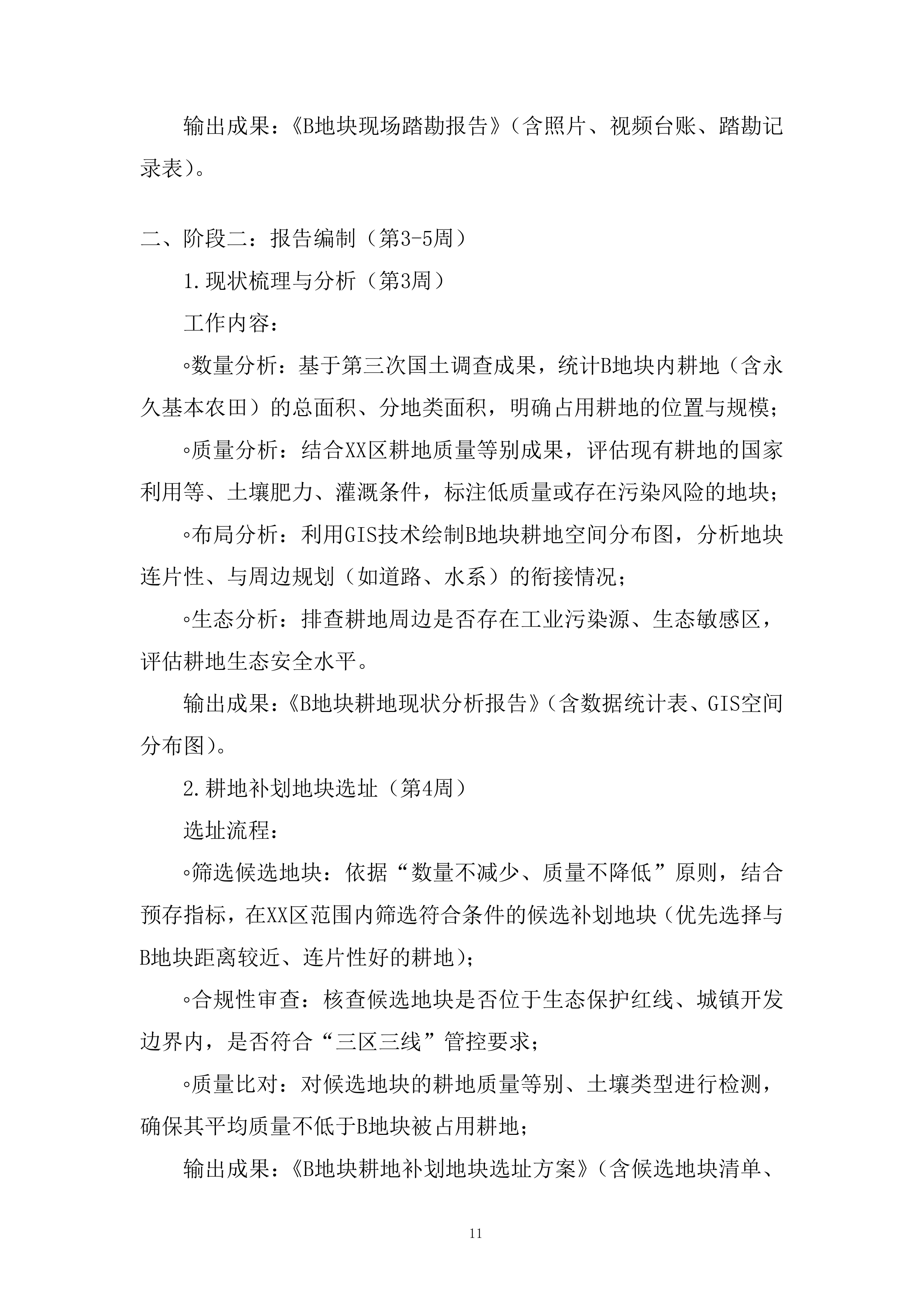 现状耕地补划地块选址方案编制服务项目投标方案.docx 第11页