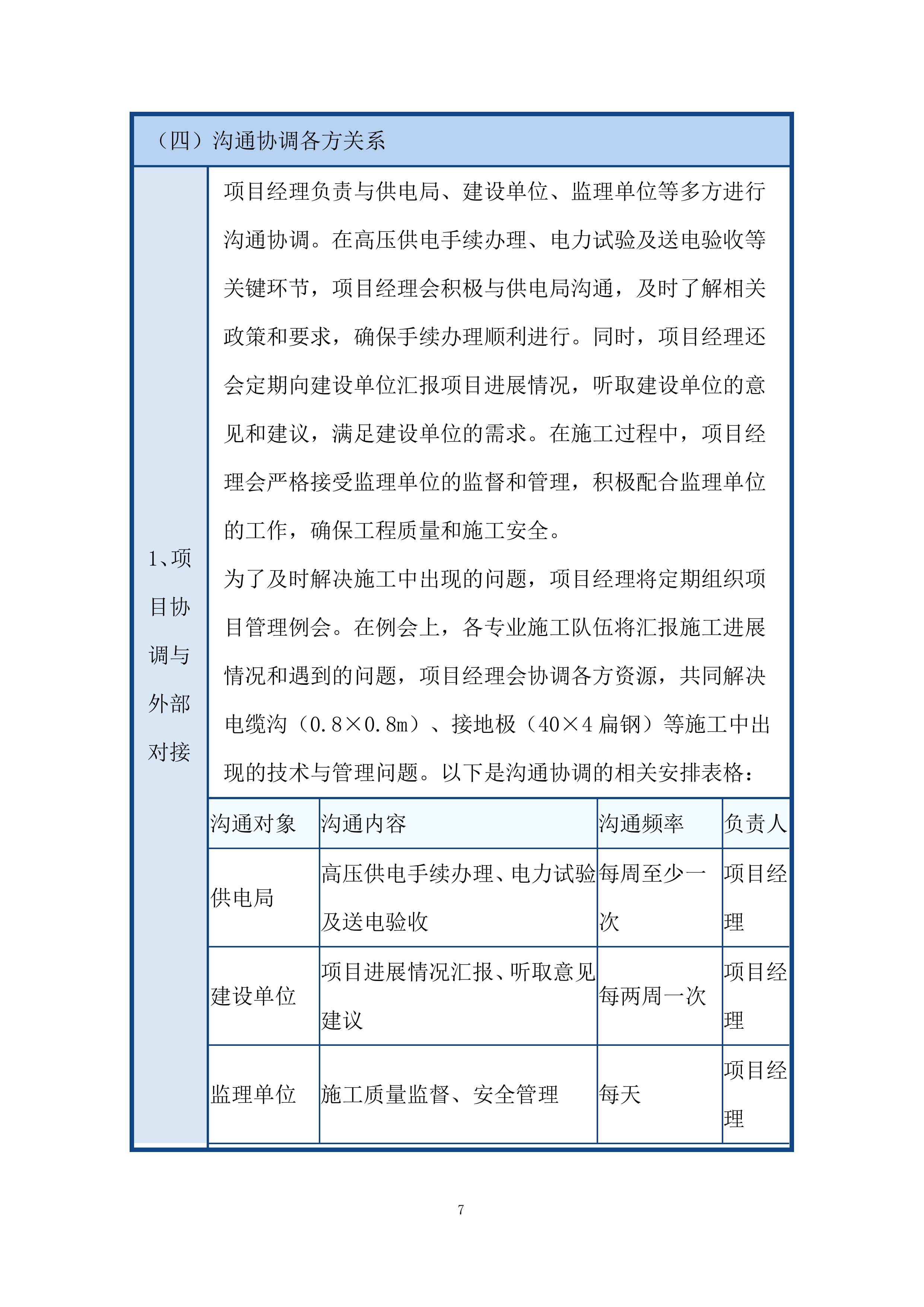 高压电路接入、电力增容施工内容的组织与协调投标方案.docx 第7页
