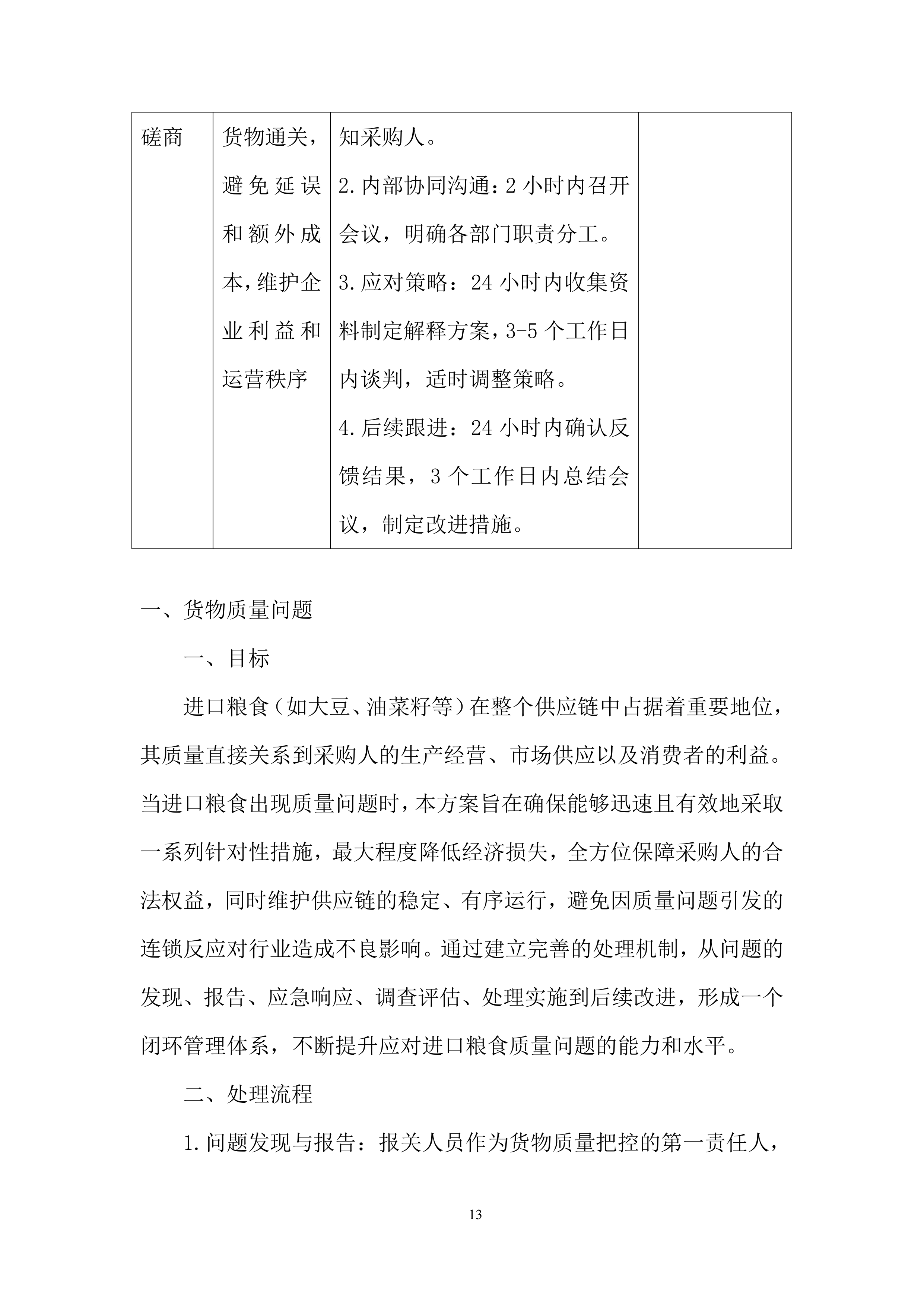 保障进口粮食高效通关、降低风险投标方案.docx 第13页