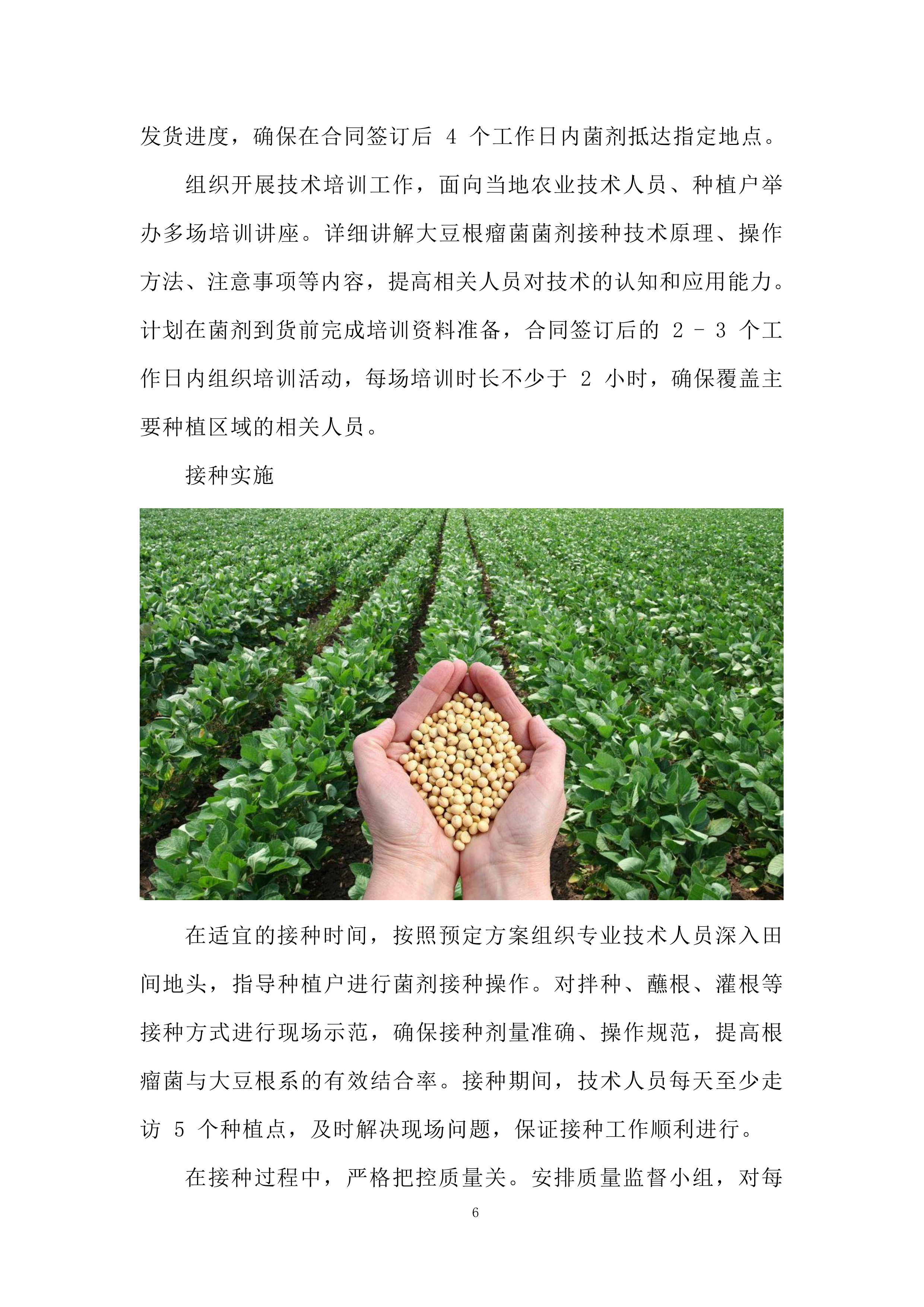 大豆根瘤菌菌剂接种技术示范推广项目投标方案.docx 第6页