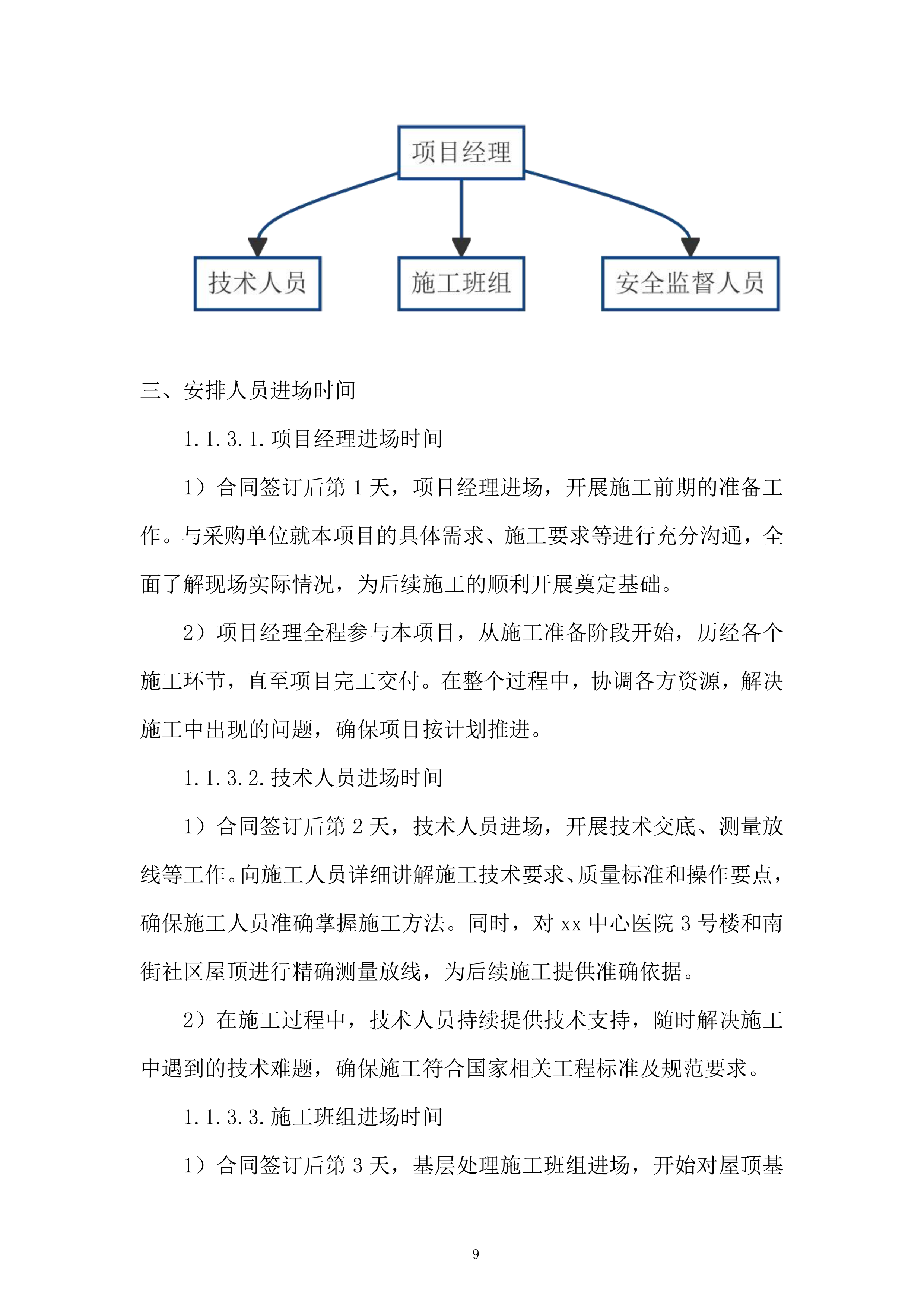 第五人民医院xx中心医院屋顶防水维修工程投标方案.docx 第9页