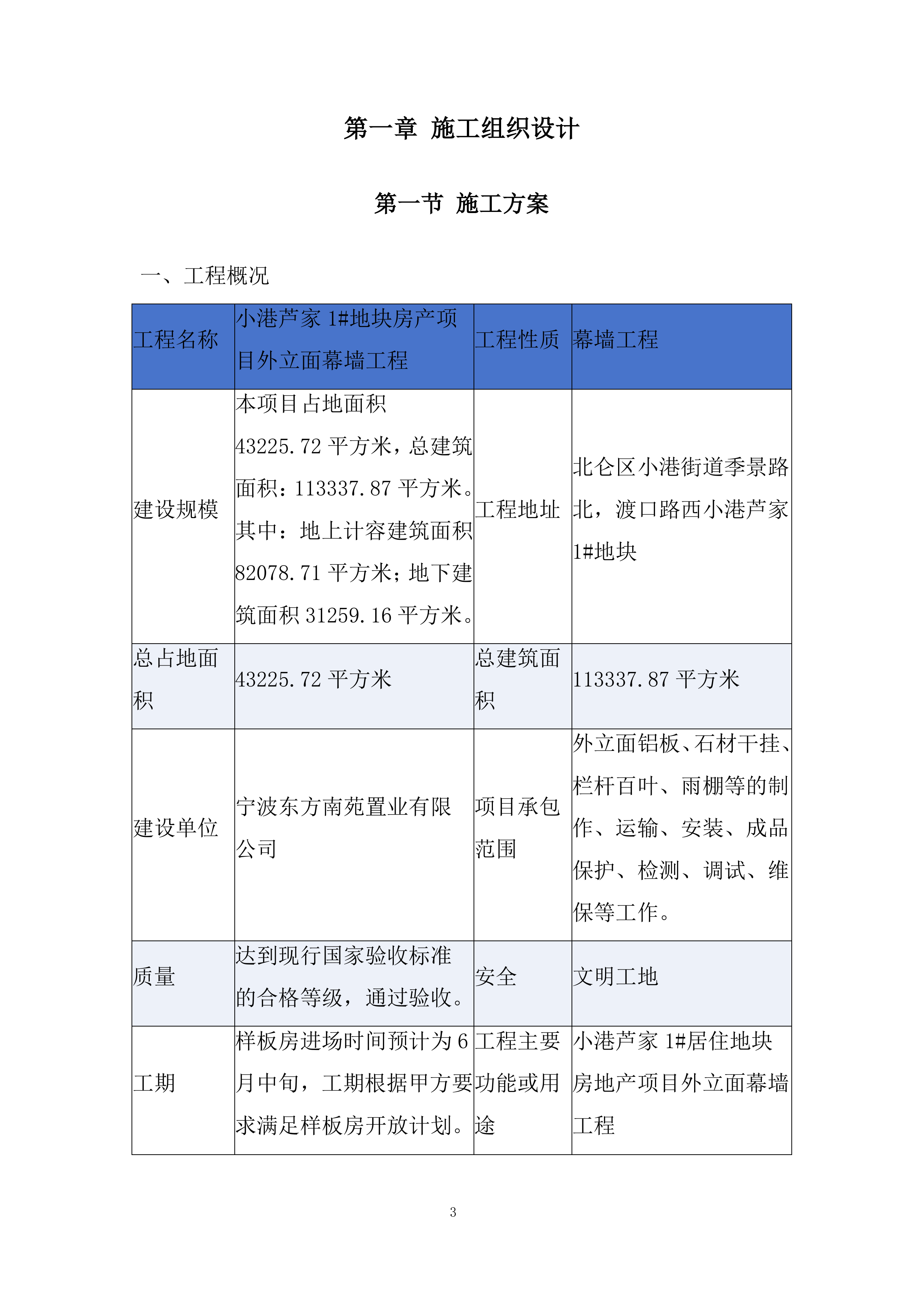 居住地块房地产项目外立面幕墙工程投标方案.docx 第3页