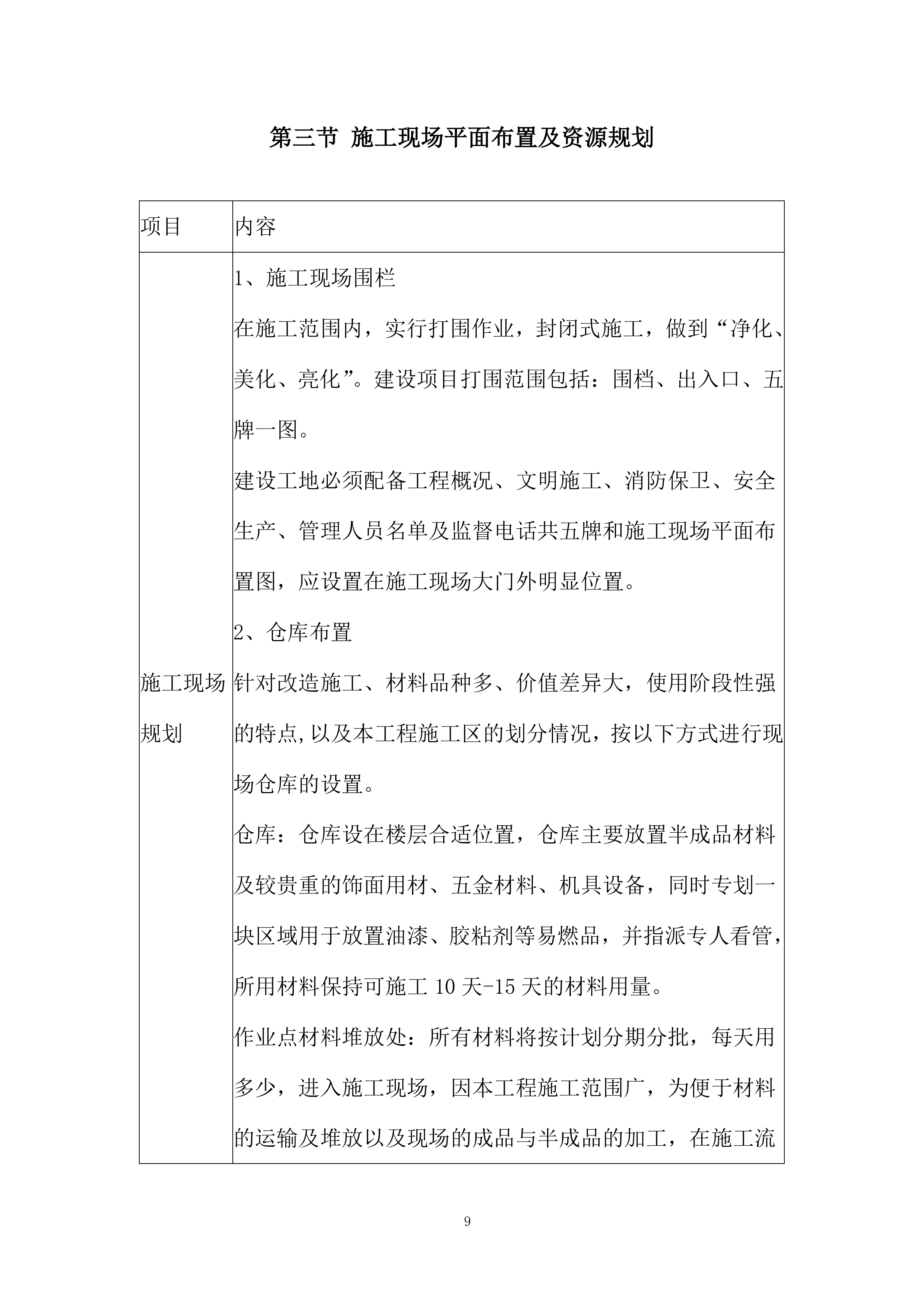 室内改造及建筑周围局部景观改造投标方案.docx 第9页