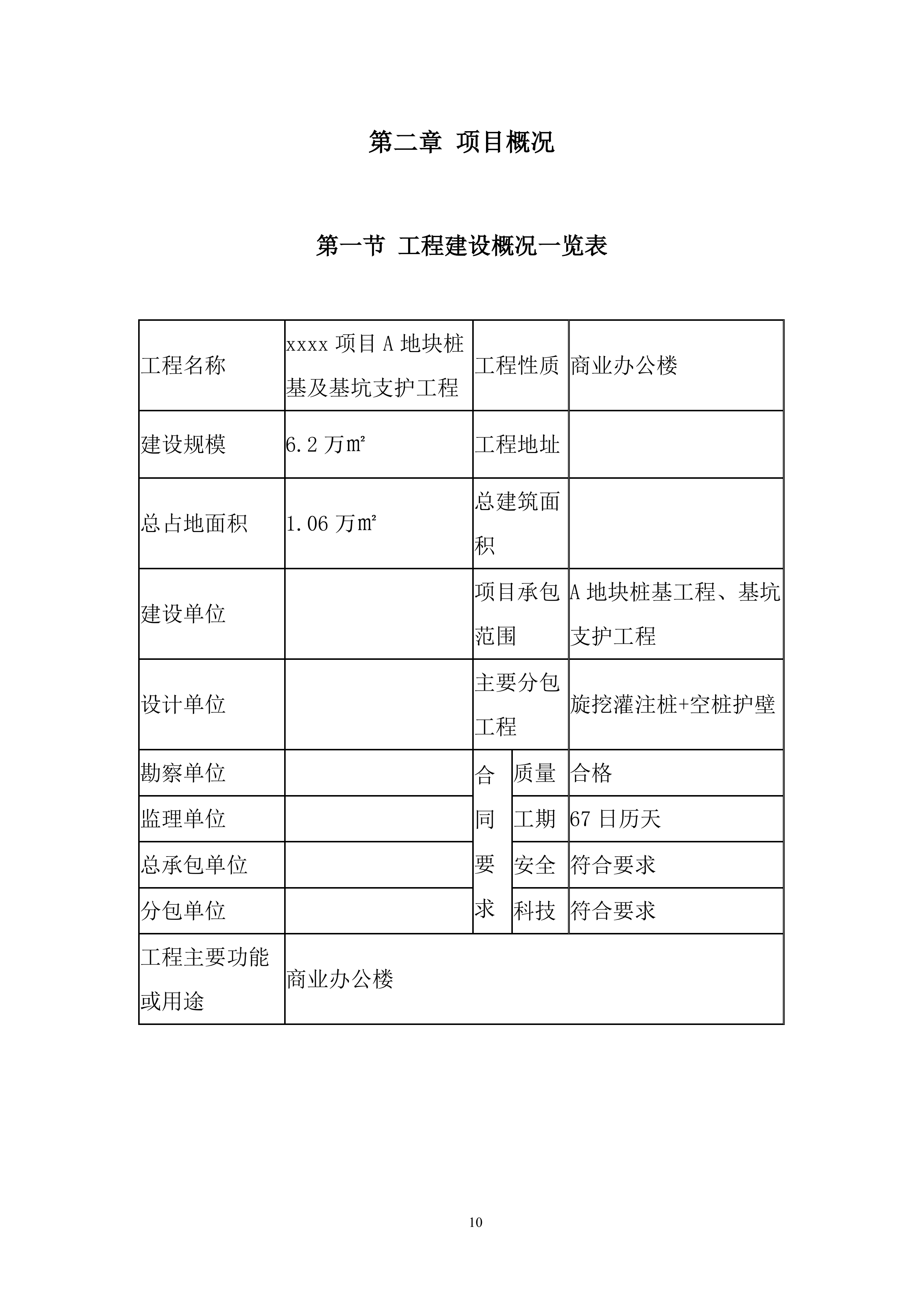 地块桩基及基坑支护工程项目投标方案.docx 第10页