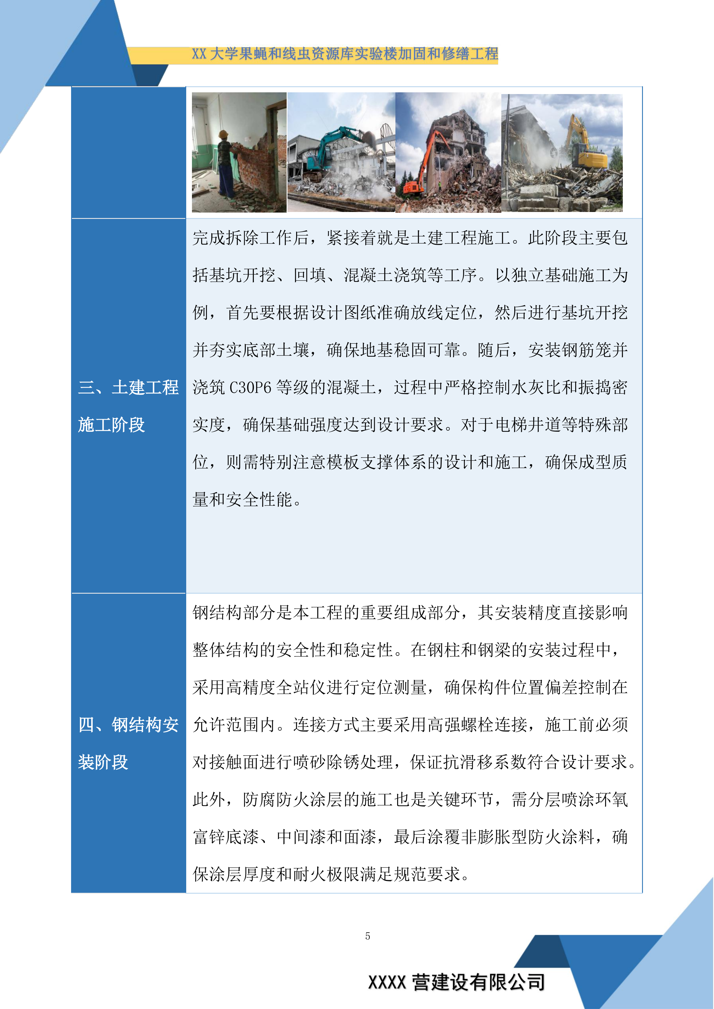 大学果蝇和线虫资源库实验楼加固和修缮工程投标方案.docx 第5页