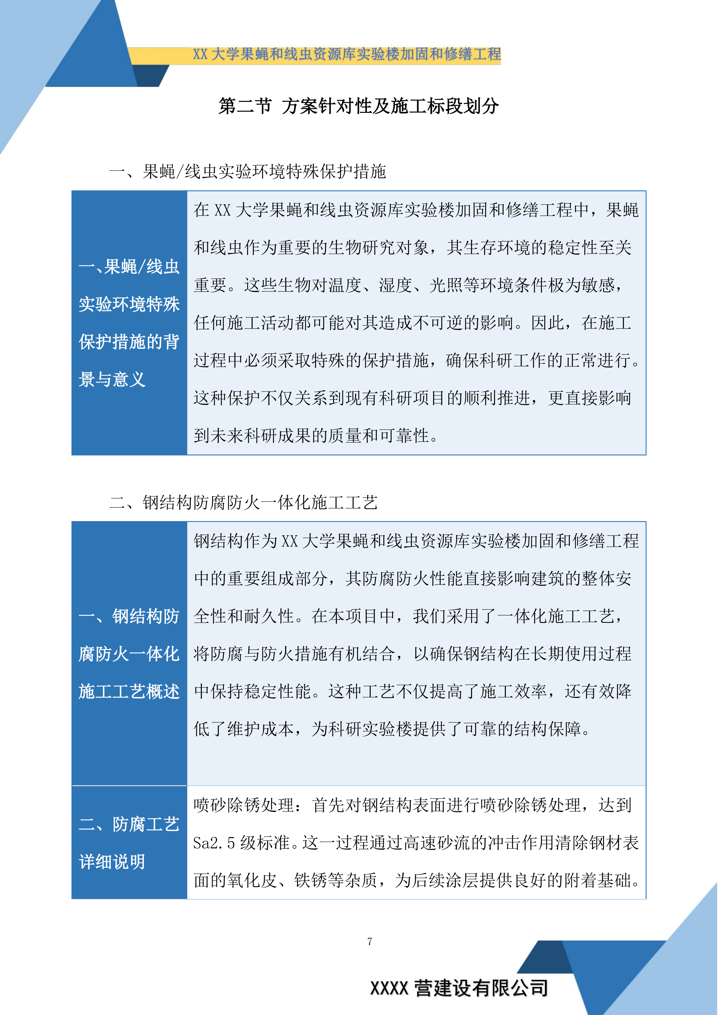 大学果蝇和线虫资源库实验楼加固和修缮工程投标方案.docx 第7页