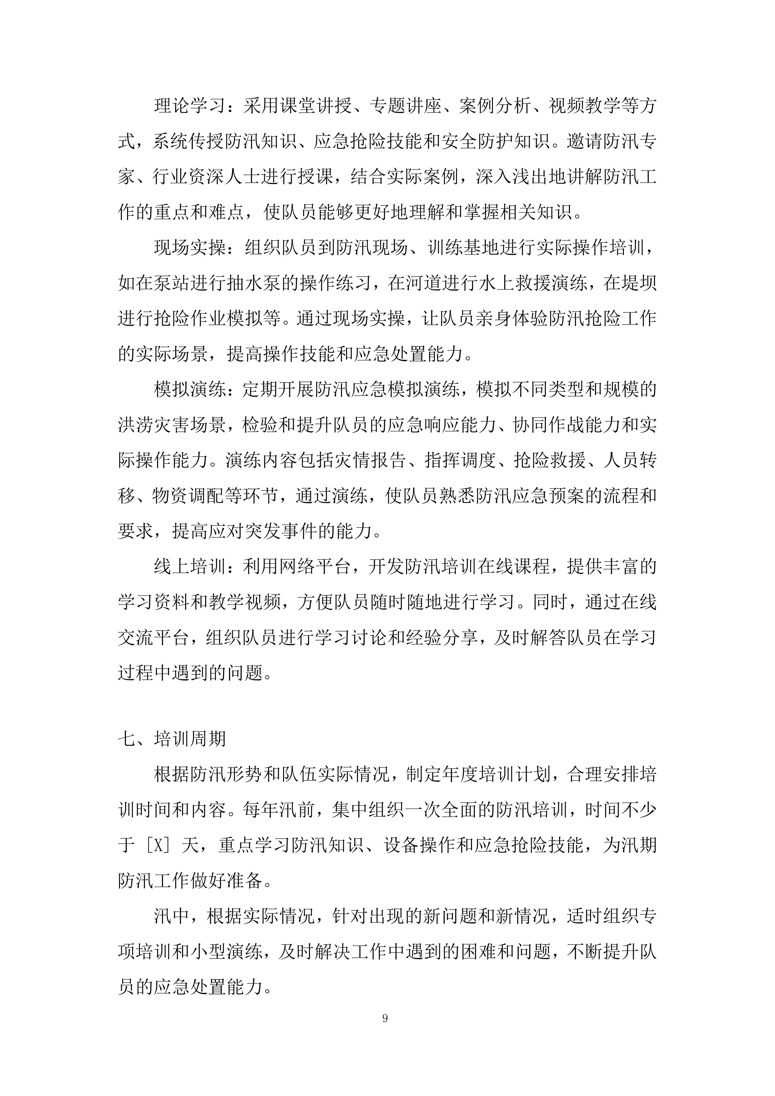 防汛、应急抢险项目投标方案.docx 第9页