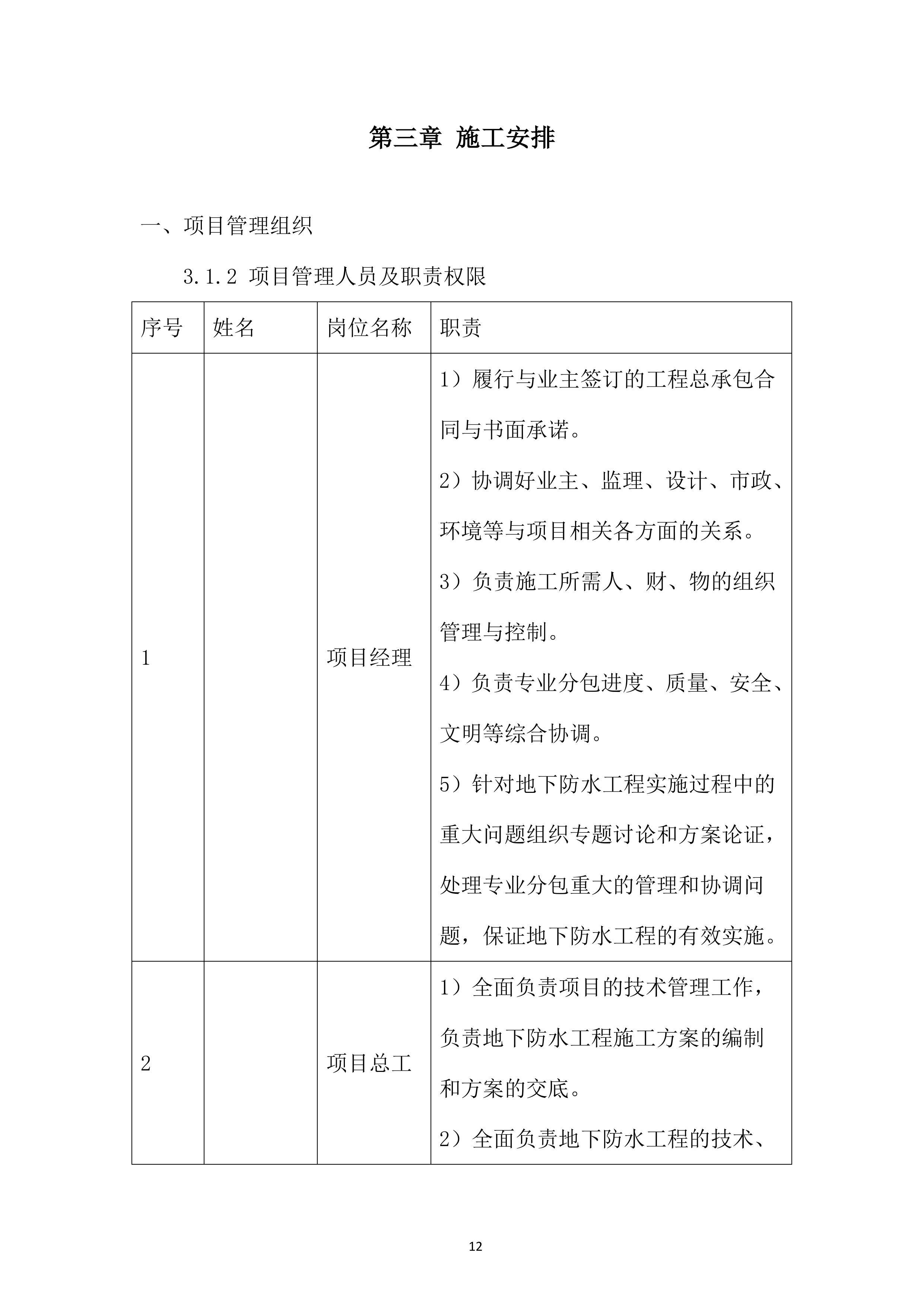大数据中心项目防水施工投标方案.docx 第12页