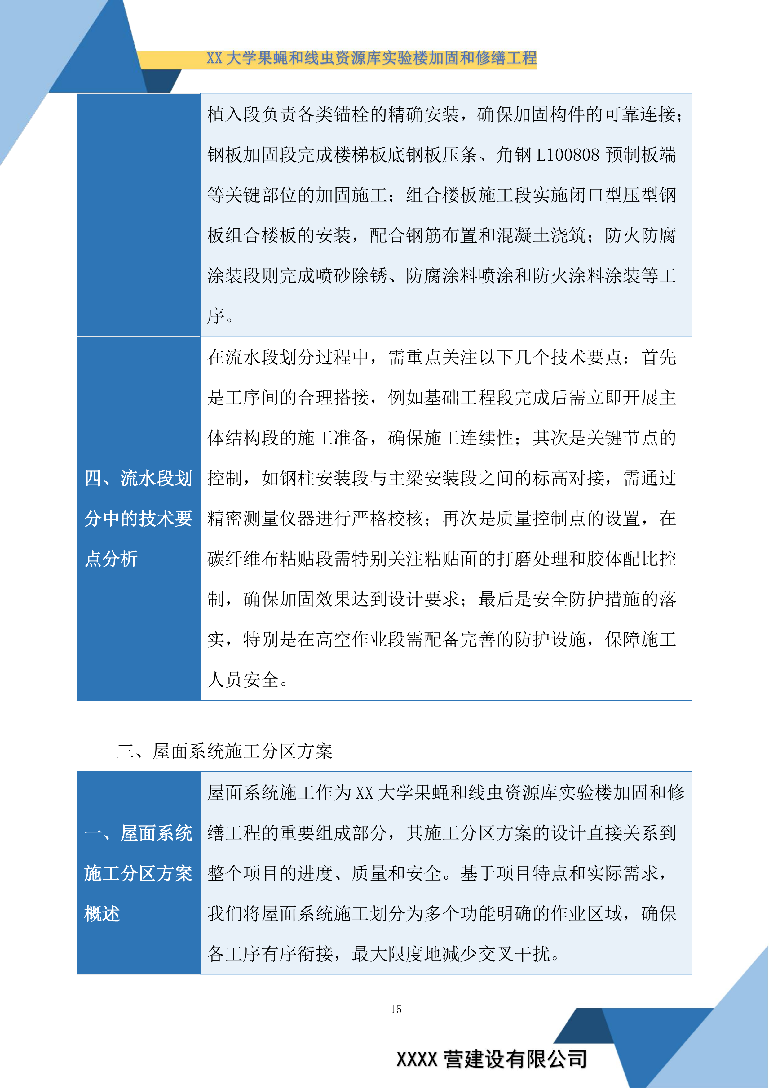 大学果蝇和线虫资源库实验楼加固和修缮工程投标方案.docx 第15页