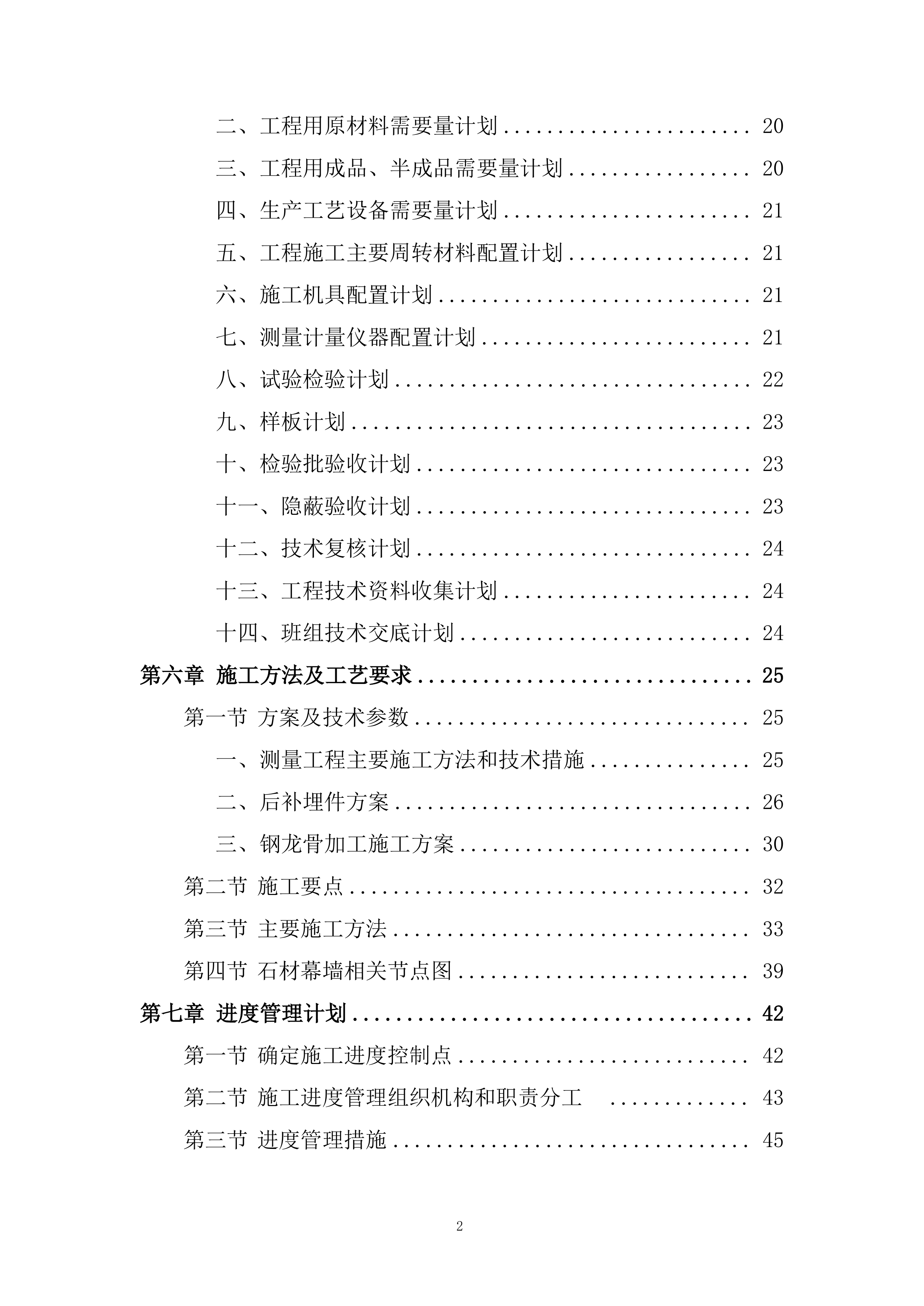 外幕墙施工投标方案.docx 第2页